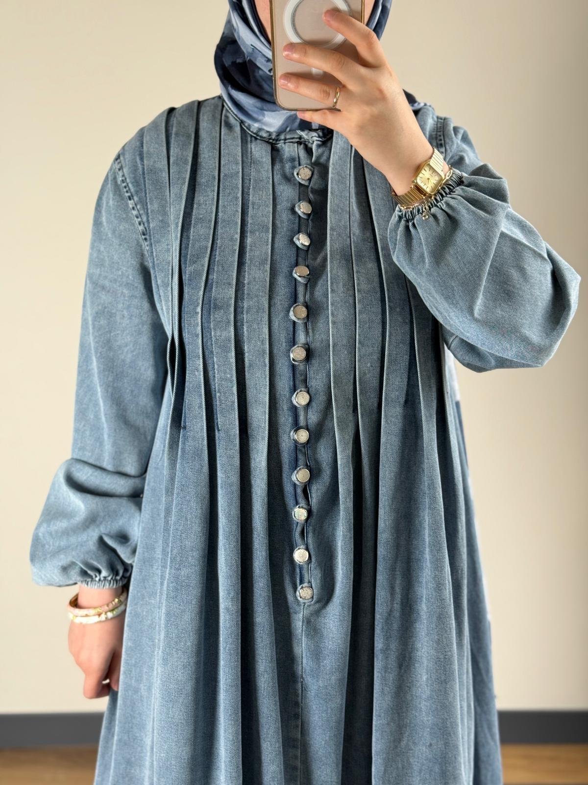 Marbella Denim Elbise