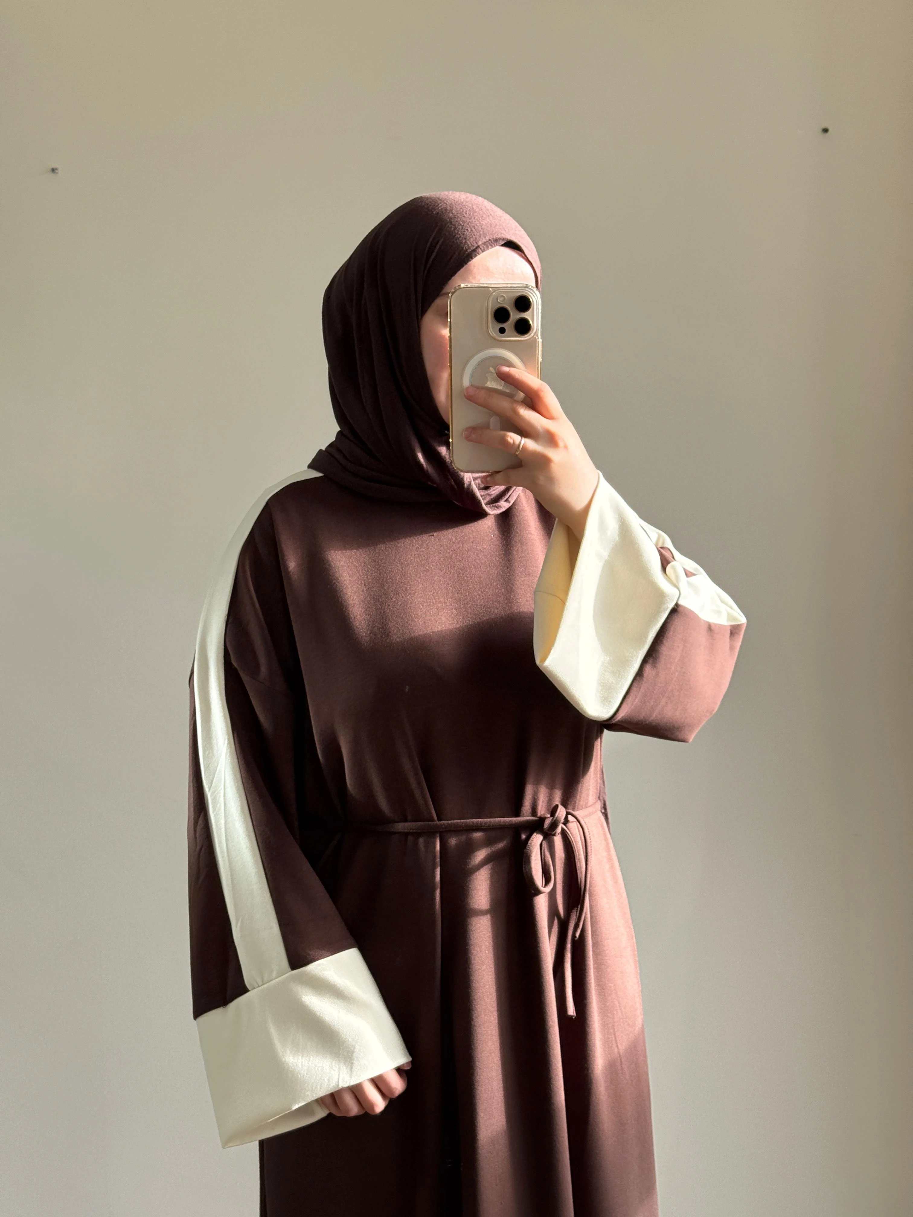 Deva Basic Elbise - Kahverengi