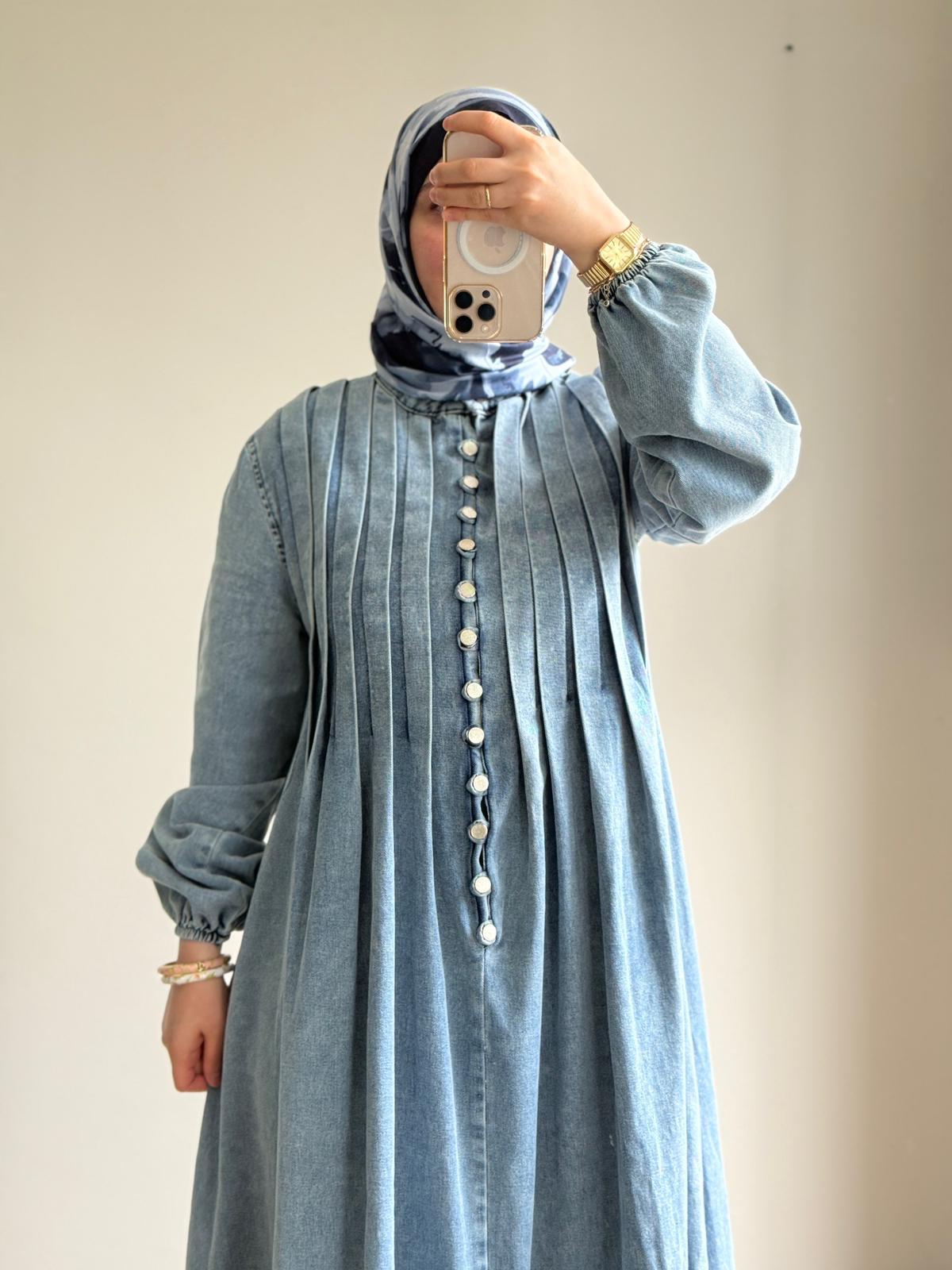 Marbella Denim Elbise