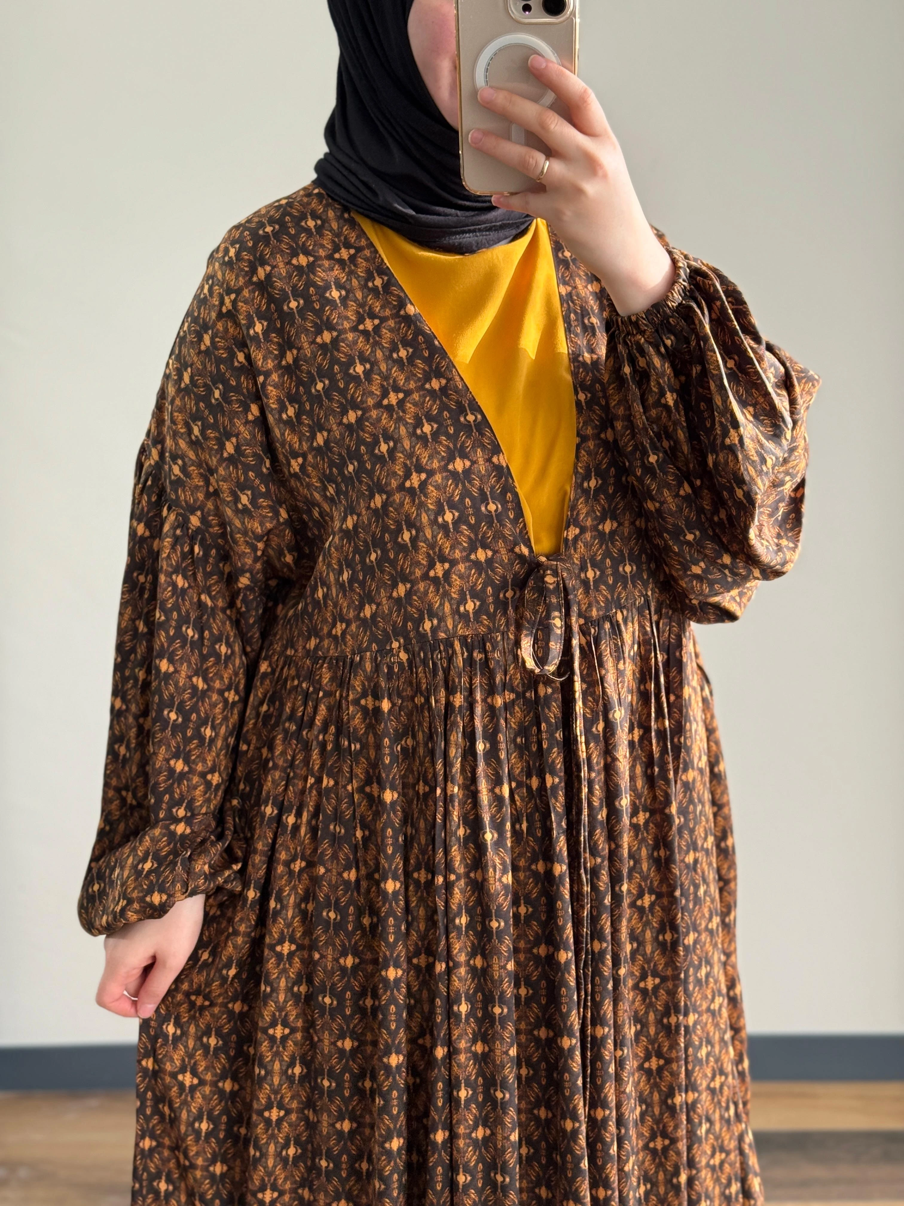 Angora Kimono Tensel Elbise 