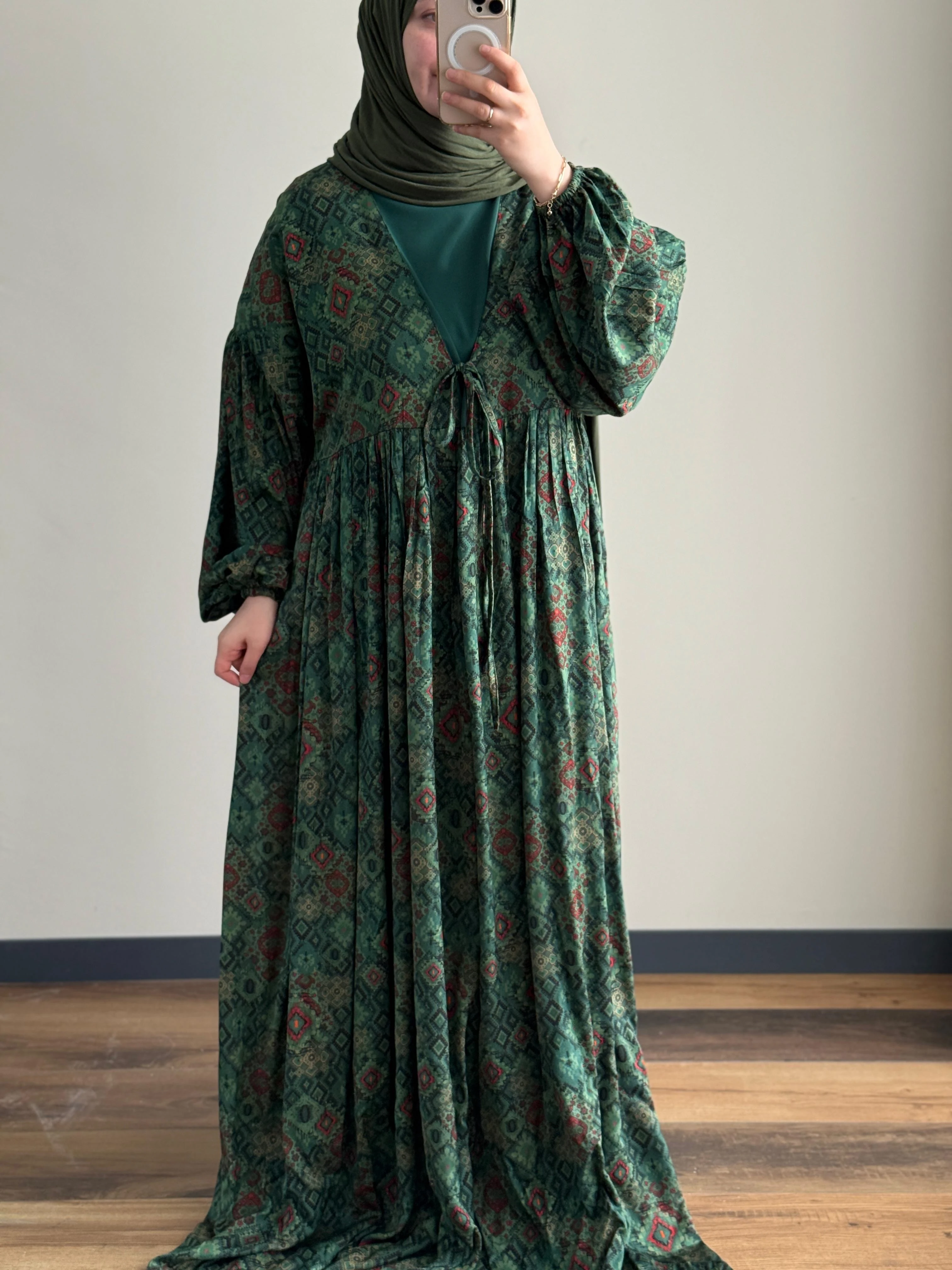 Suzak Kimono Tensel Elbise 