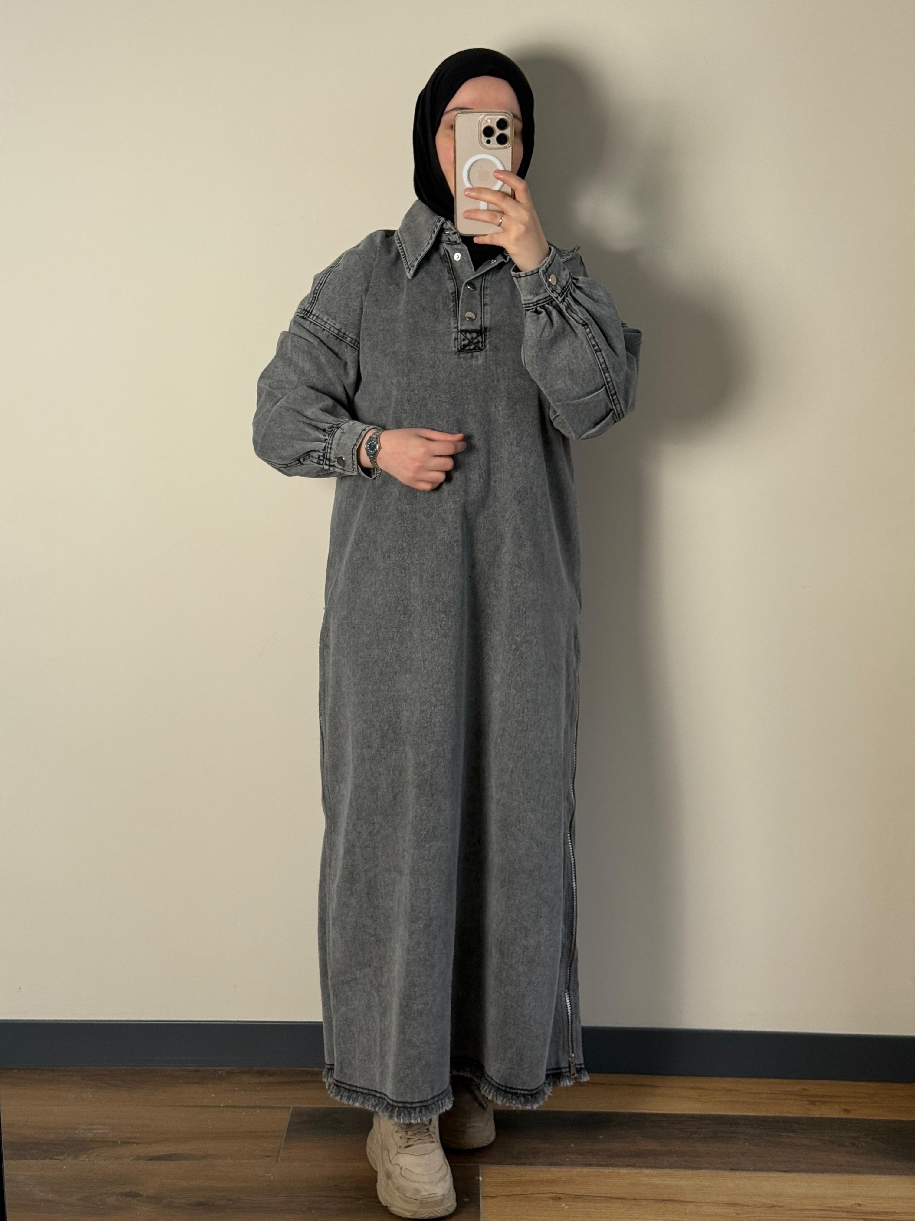 Meva Denim Elbise