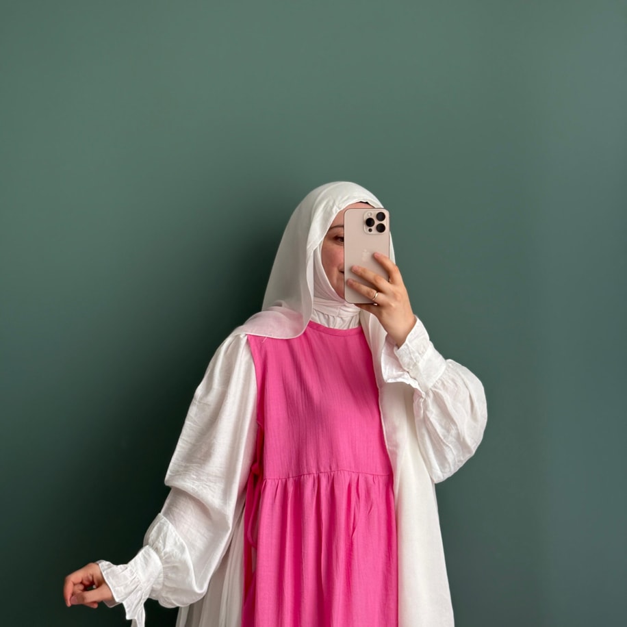 Zerenda Takım - Beyaz / Şeker Pembe