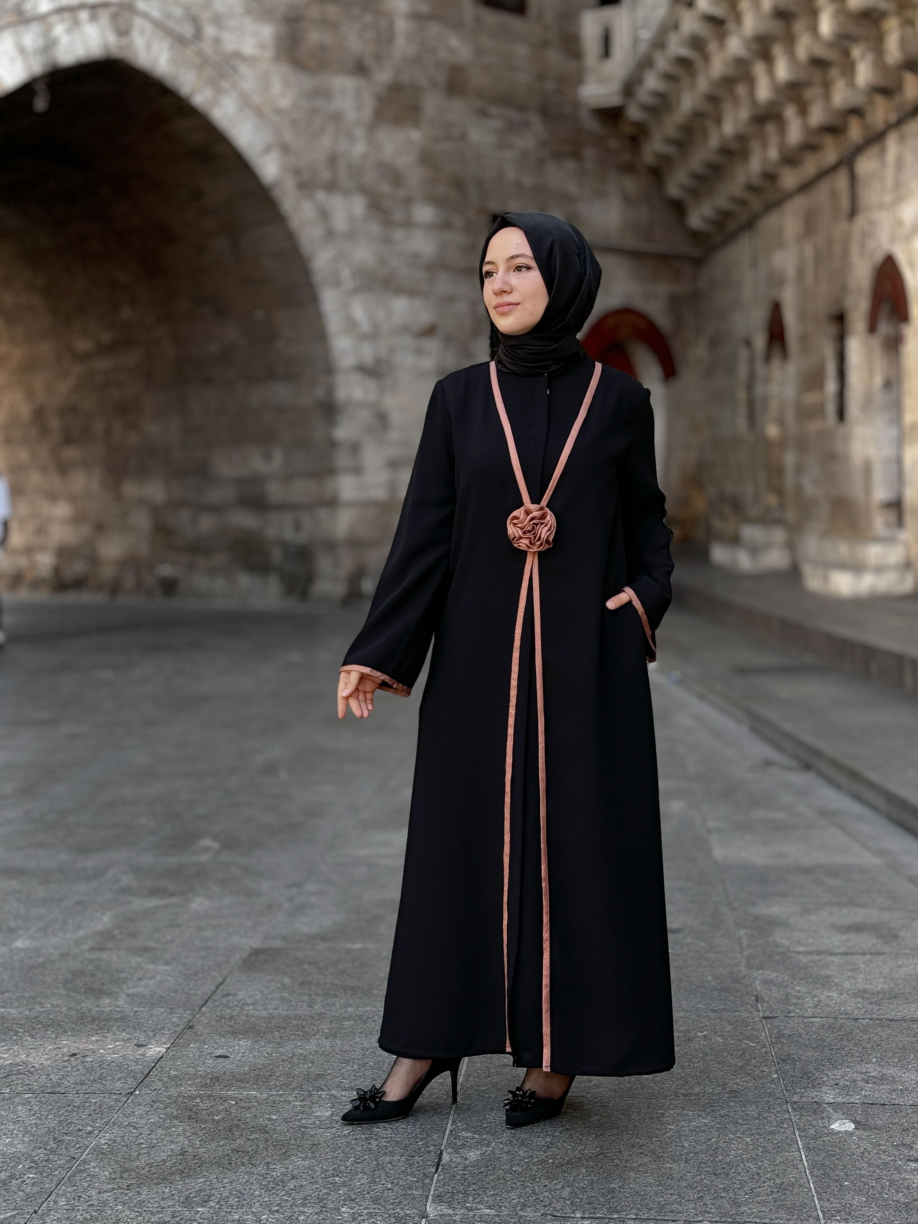 Bala Bakır Biyeli Kapaklı Ferace