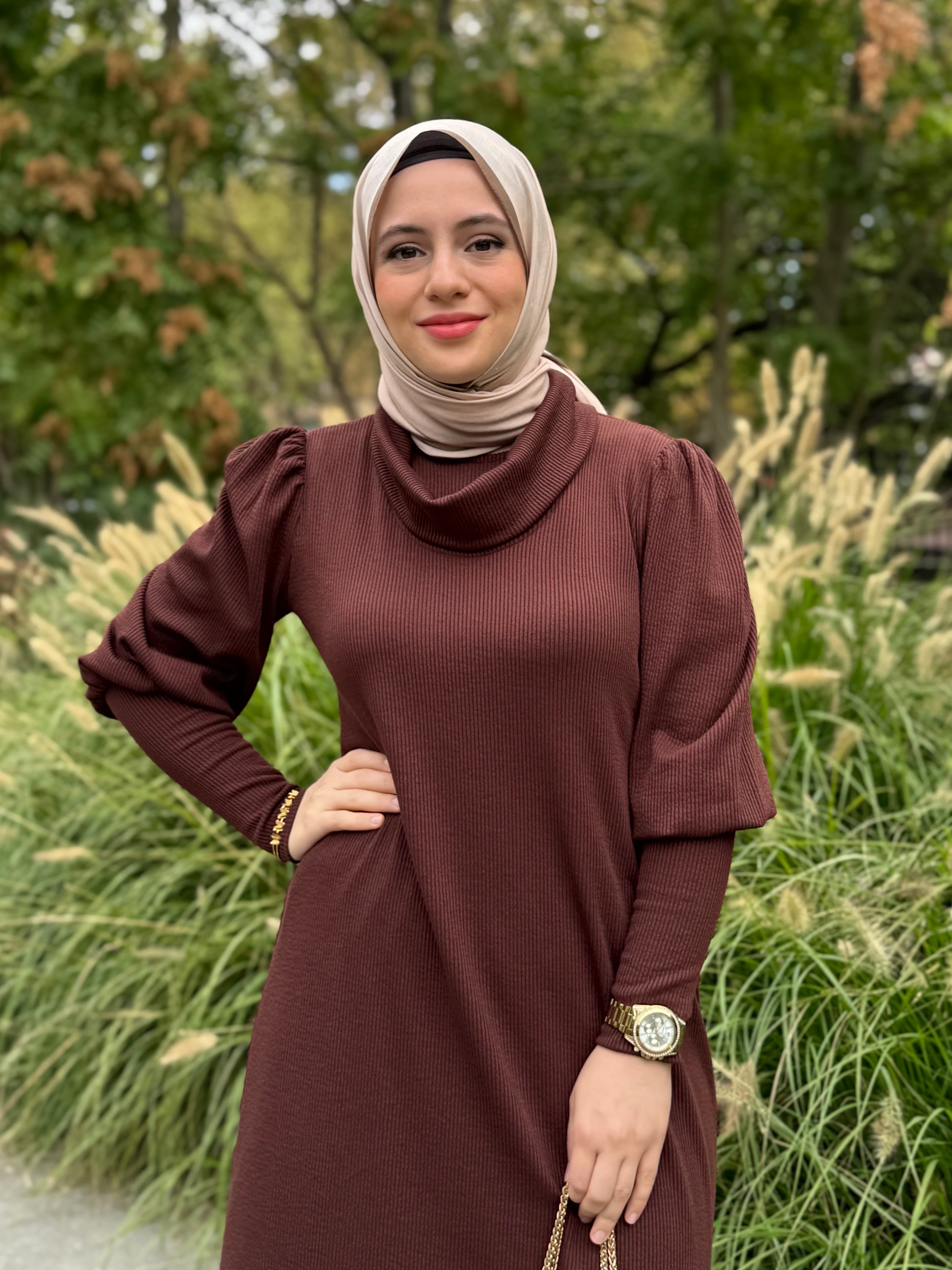 Devrik Yakalı Örgü Takım