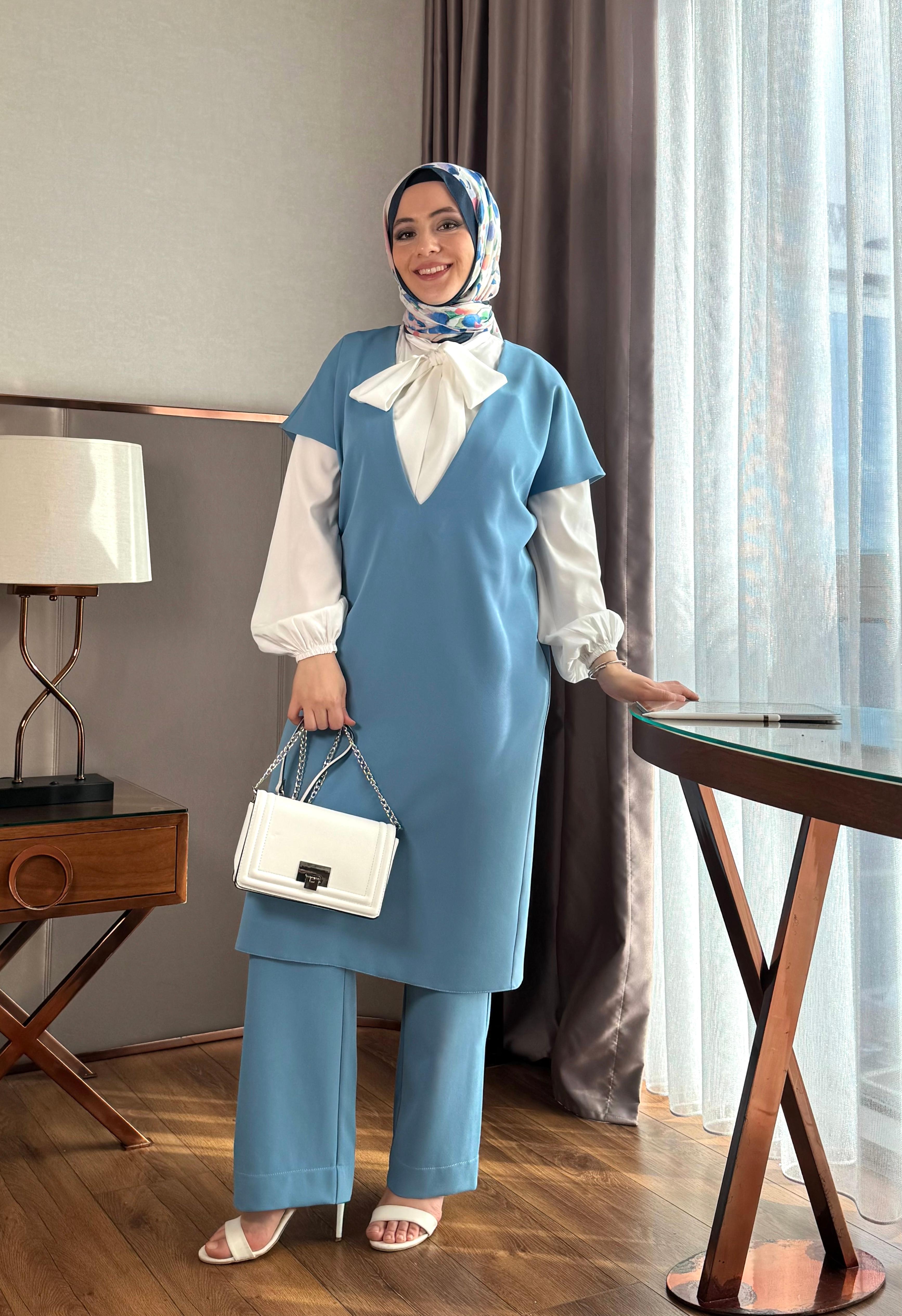 Üçlü Takım Gömlek-Tunik-Pantolon