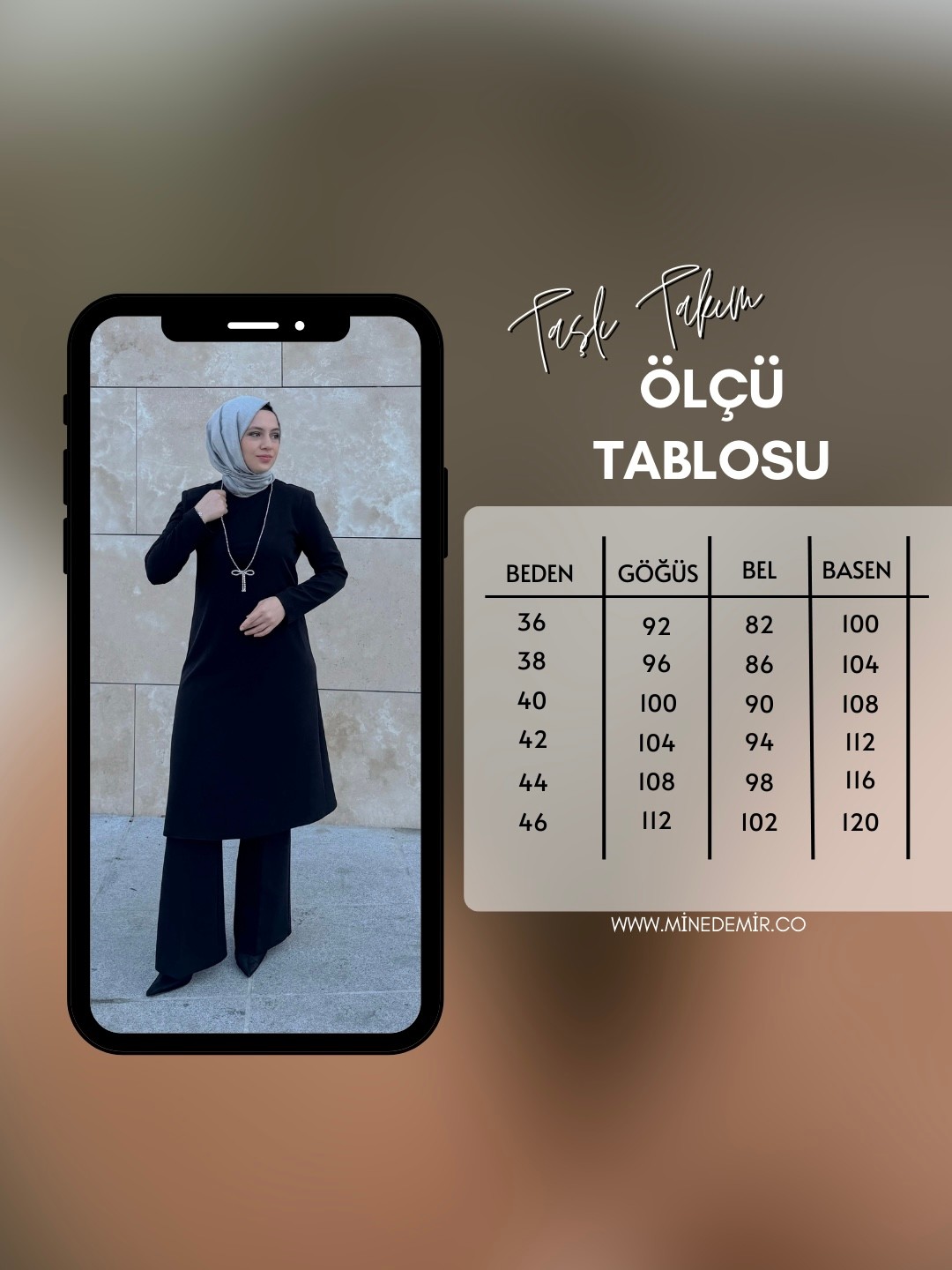 Su Yolu Taş İşlemeli Takım