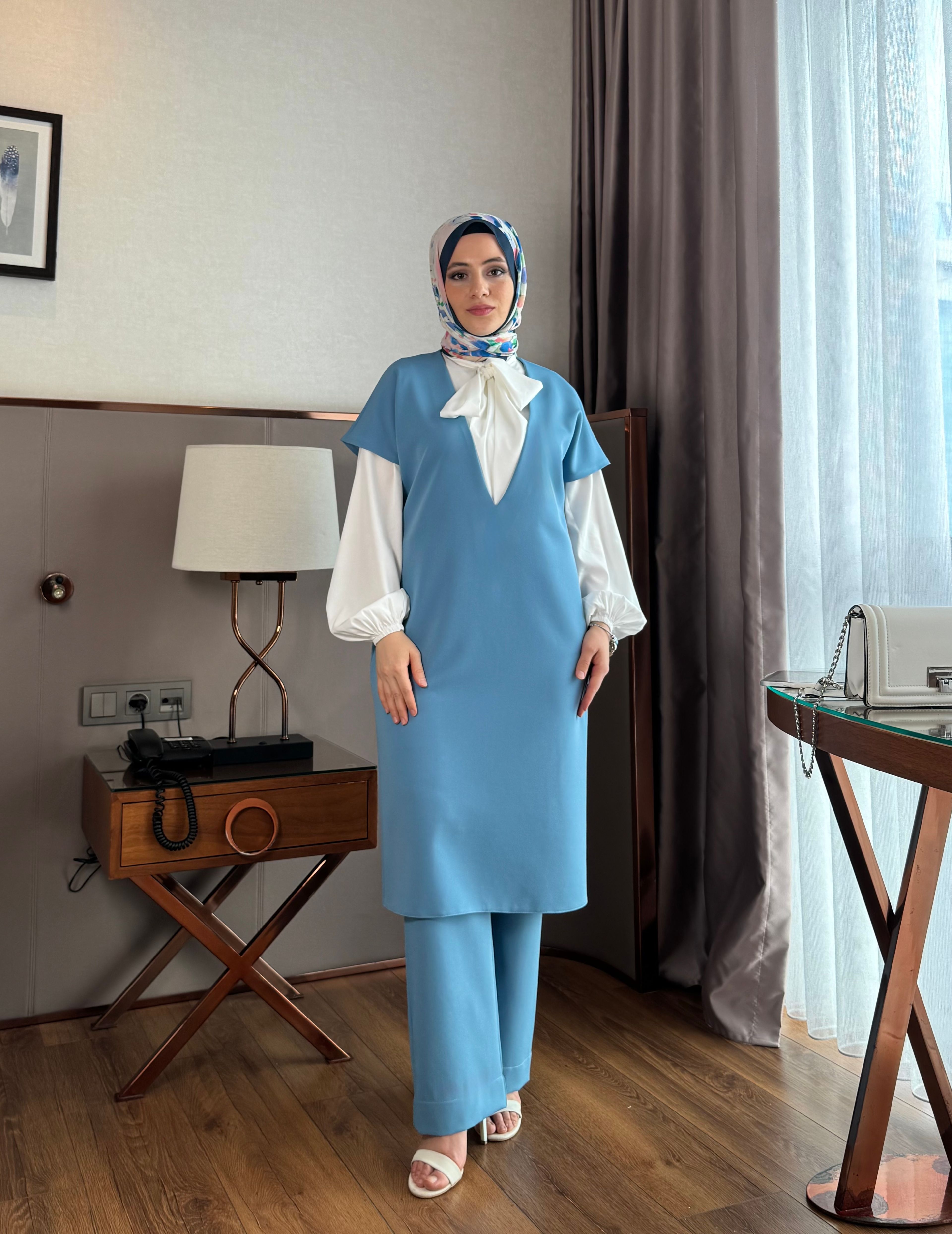 Üçlü Takım Gömlek-Tunik-Pantolon