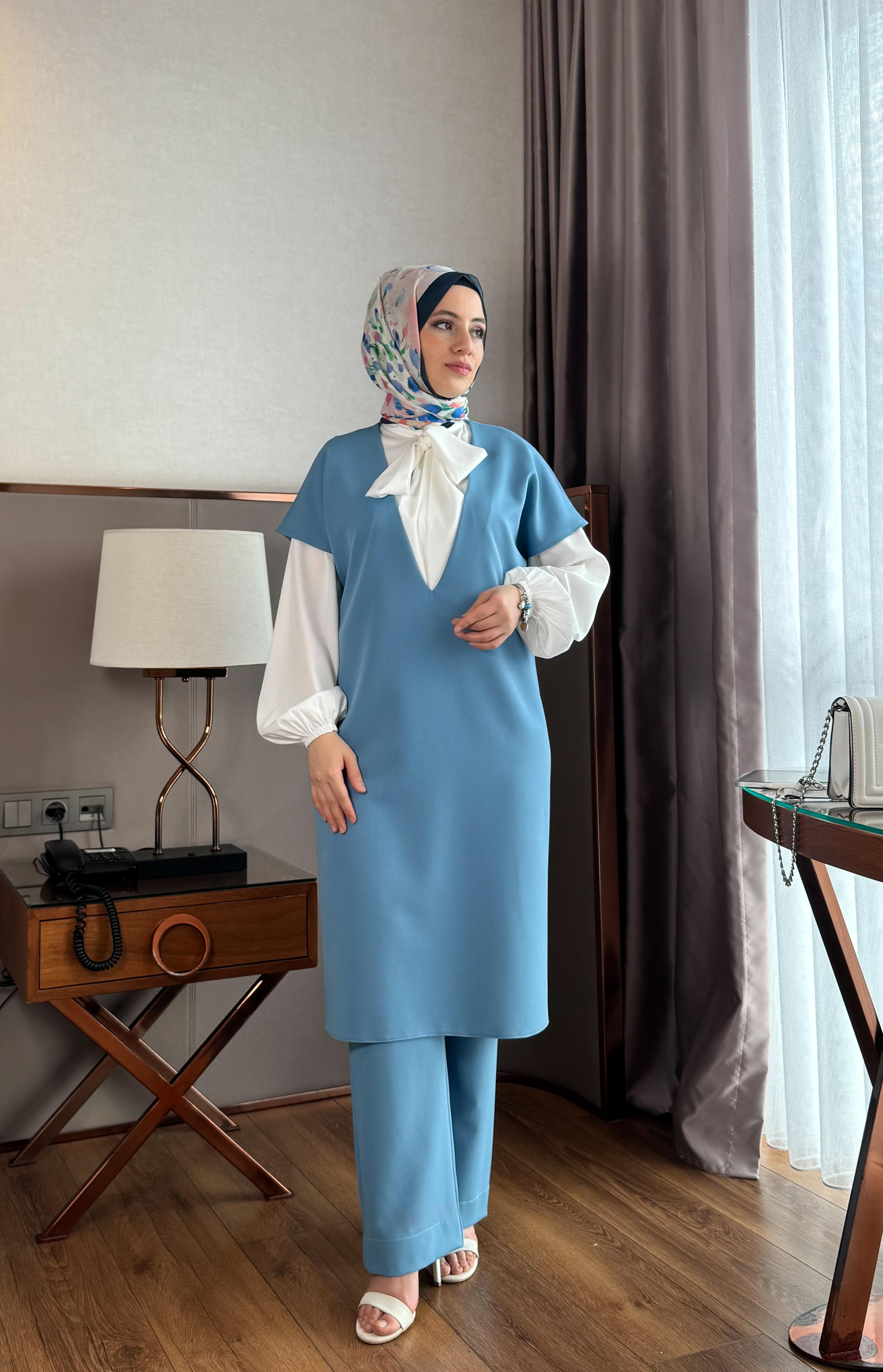 Üçlü Takım Gömlek-Tunik-Pantolon