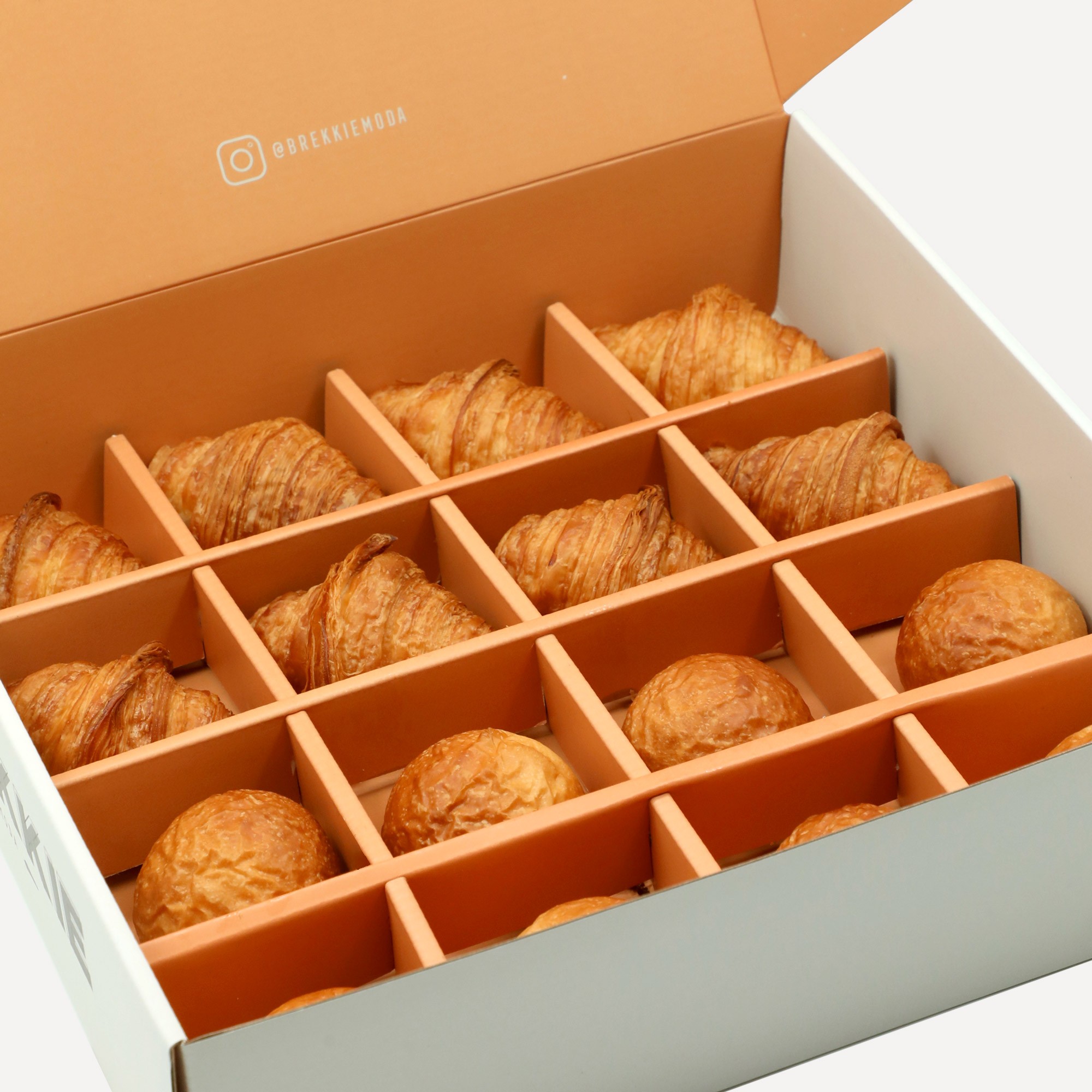 Mini Plain Croissant & Crobun Box (16 pcs)