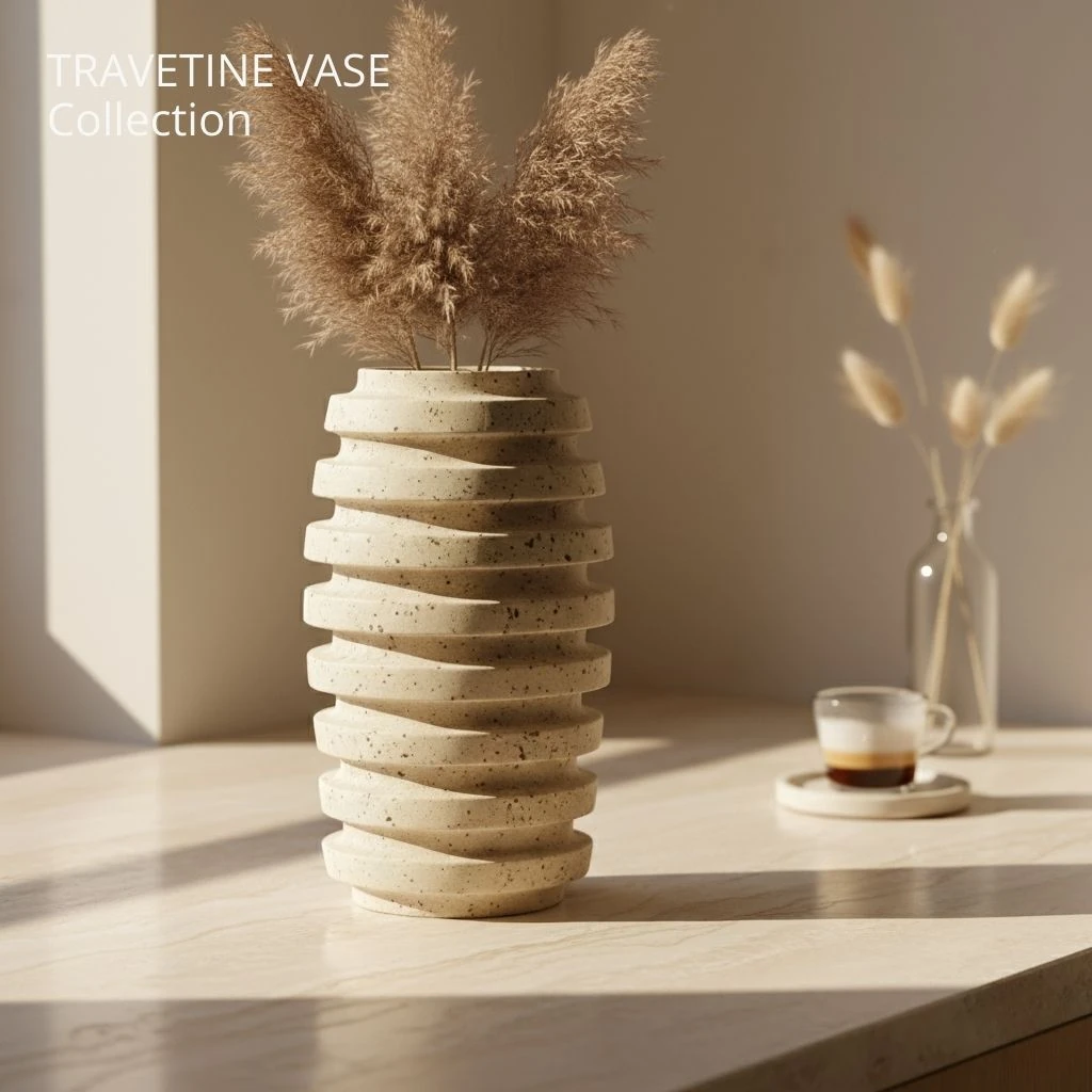 Travertine Vase 