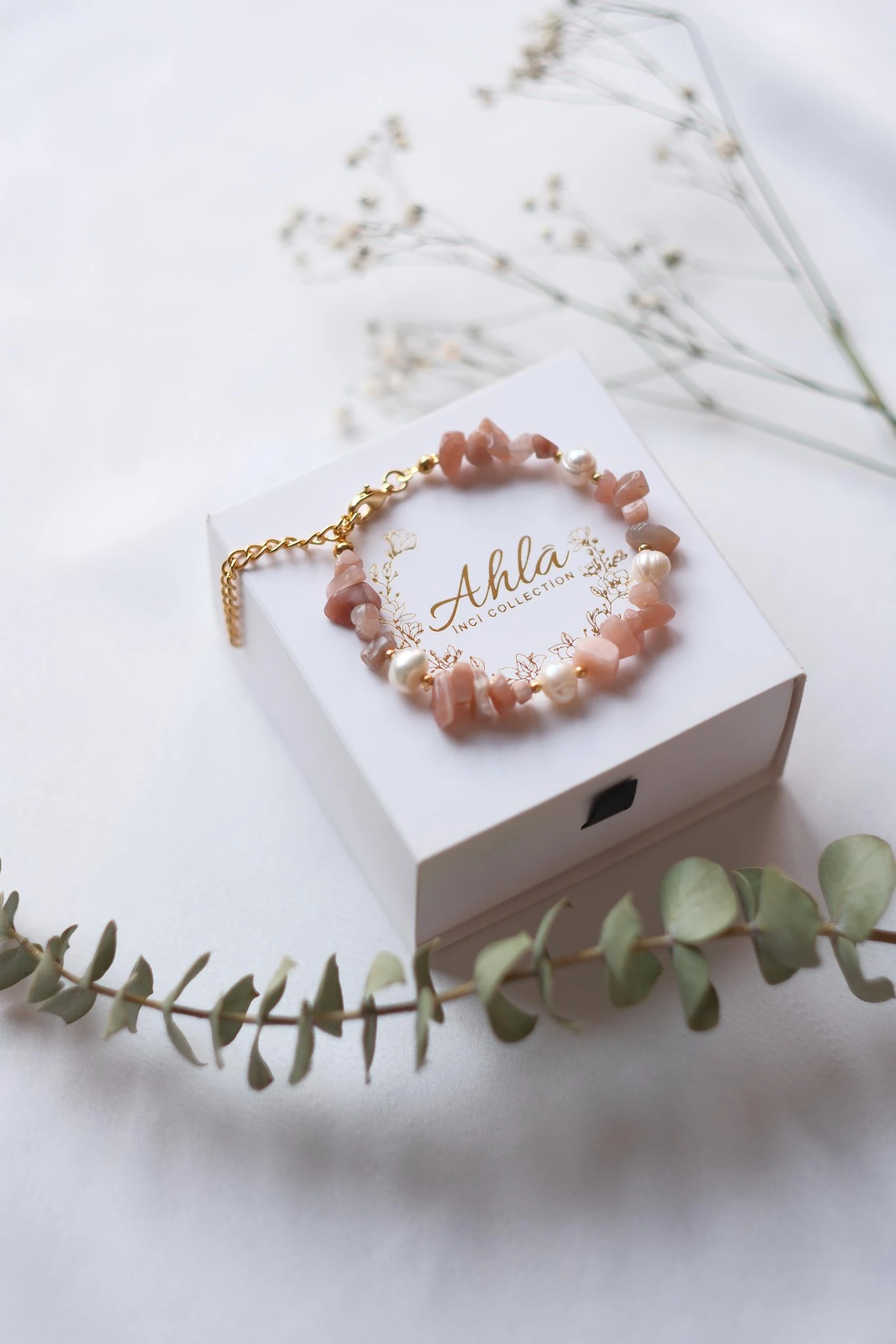 GÜNEŞ TAŞI İNCİ BİLEKLİK