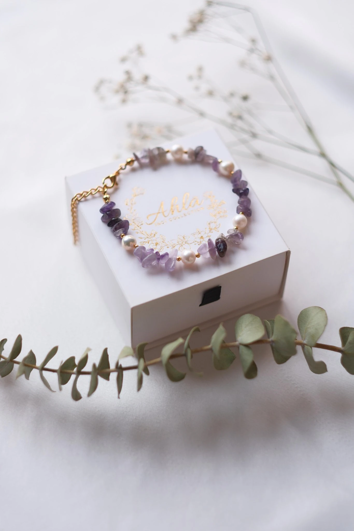 AMETİST İNCİ BİLEKLİK