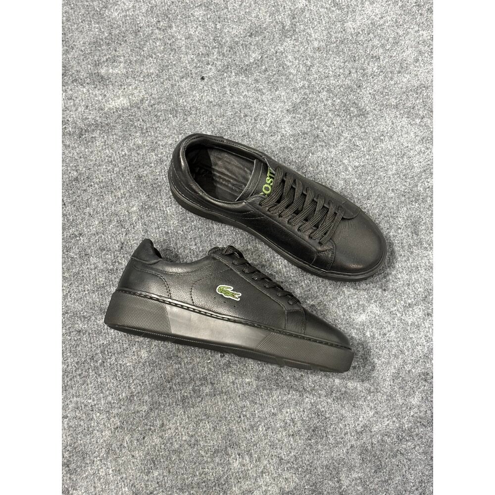 Lacoste Siyah Deri