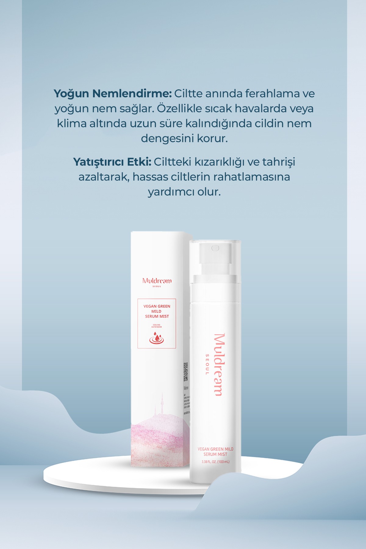 Hassas Ciltler İçin Sebum Kontrolü ve Nem Bakımı S.O.S Kore Sprey Serum 110ml – Yatıştırıcı & Bariyer Güçlendirici