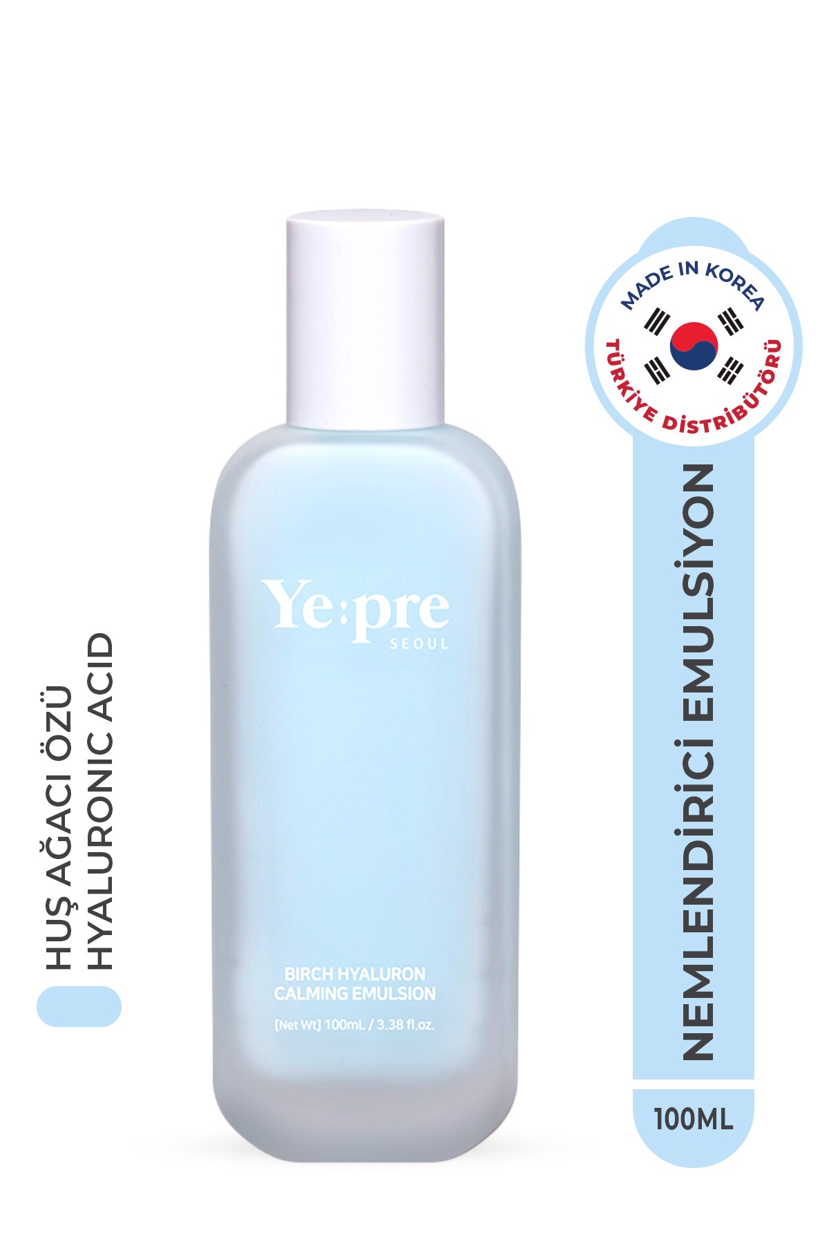 Birch Hyaluron Calming Emulsion Yoğun Nemlendirici Emülsiyon Huş Ağacı Hyaluronic Acid Kore 100ml