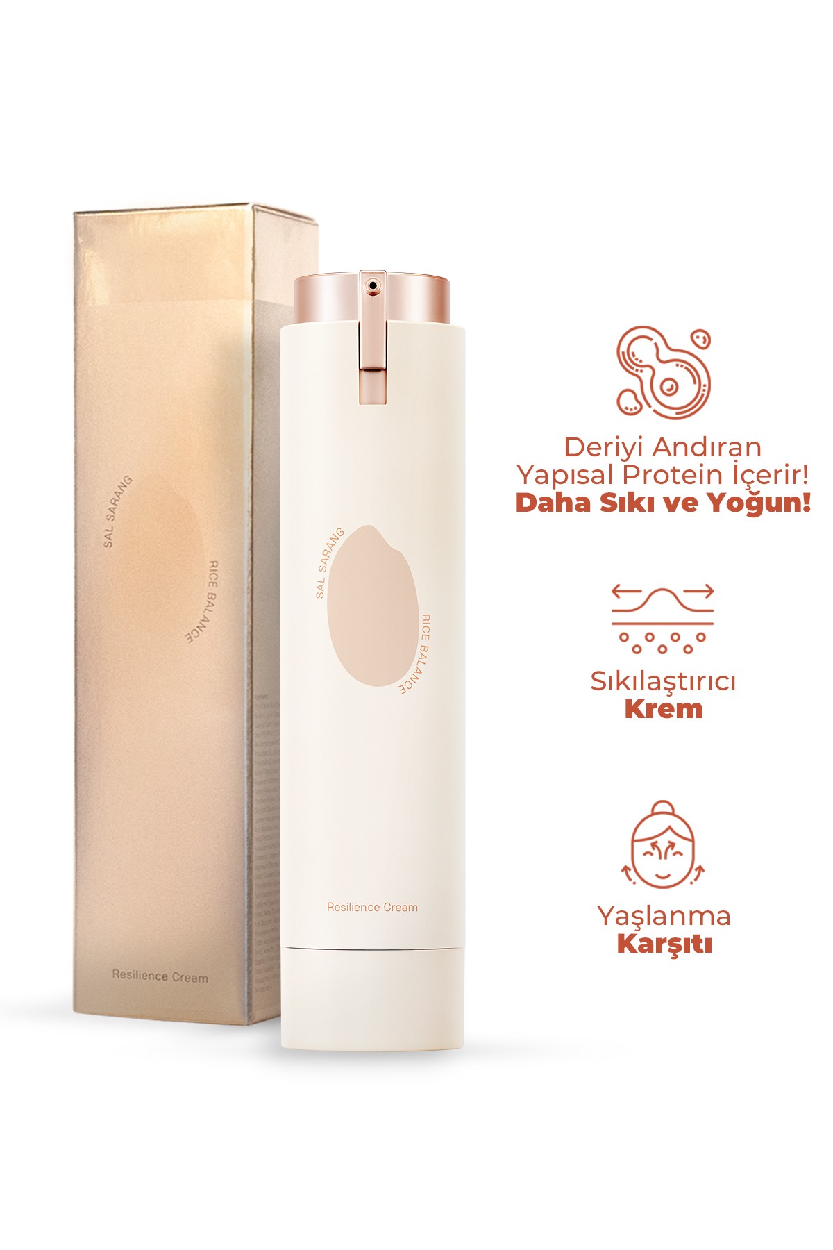 Pirinç Kepeği İçeren Elastikiyet Sağlayıcı Dengeleyici Kore Krem 50ml – Anti-Aging & Cilt Bariyeri Güçlendirici