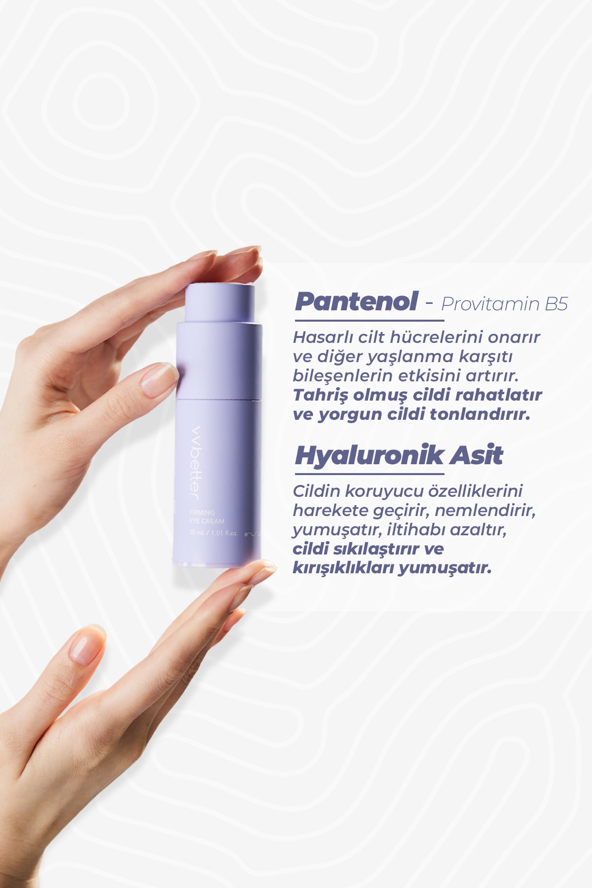 VVBETTER Kırışıklık ve Koyu Halka Karşıtı Kore Göz Çevresi Bakım Kremi – Aydınlatıcı & Nemlendirici Kore Göz Kremi 30 ml