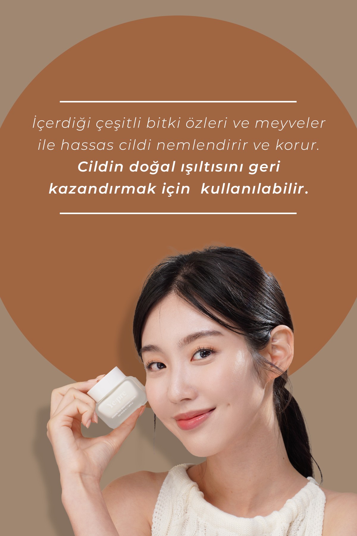 Vitamin İçerikli Aydınlatıcı Krem 50ml – Cilt Tonu Eşitleyici & Antioksidan Koruma