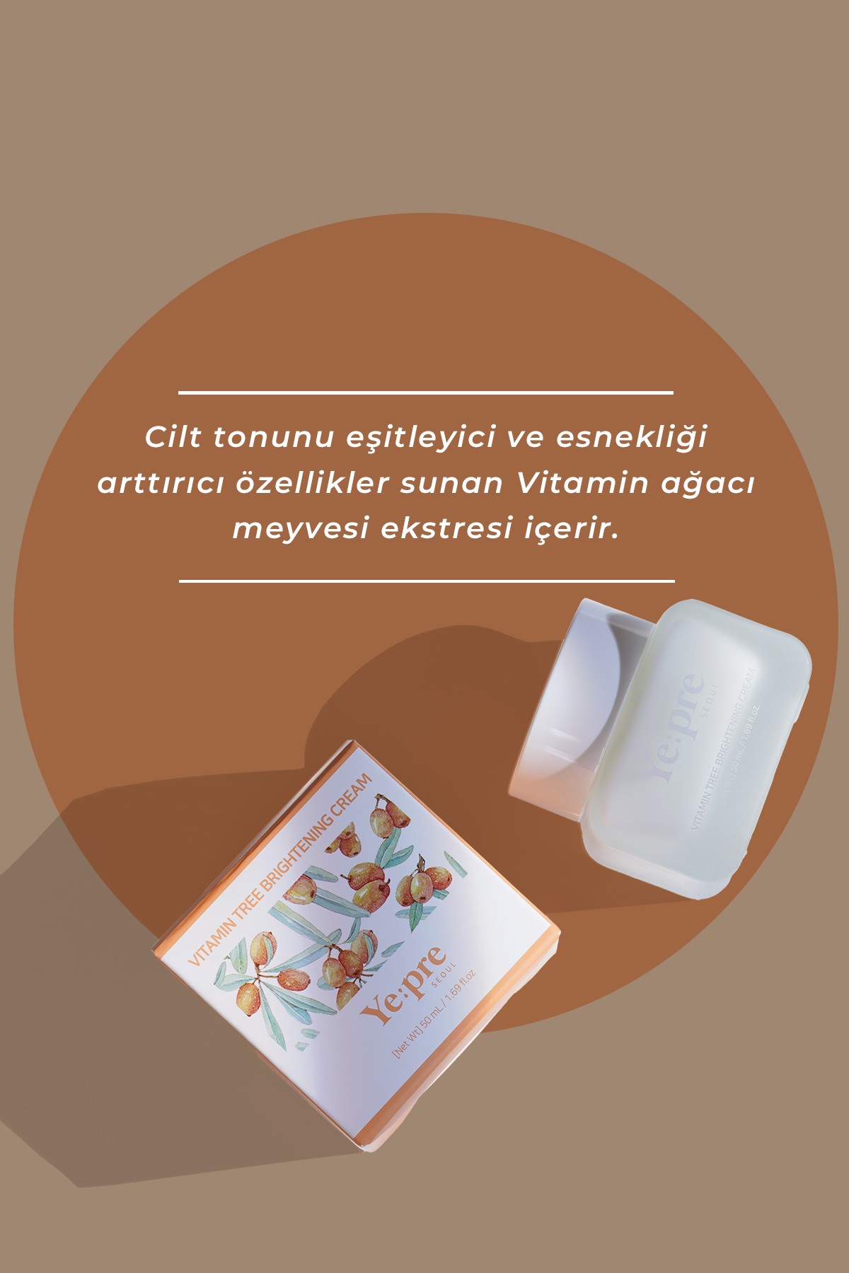 Vitamin İçerikli Aydınlatıcı Krem 50ml – Cilt Tonu Eşitleyici & Antioksidan Koruma