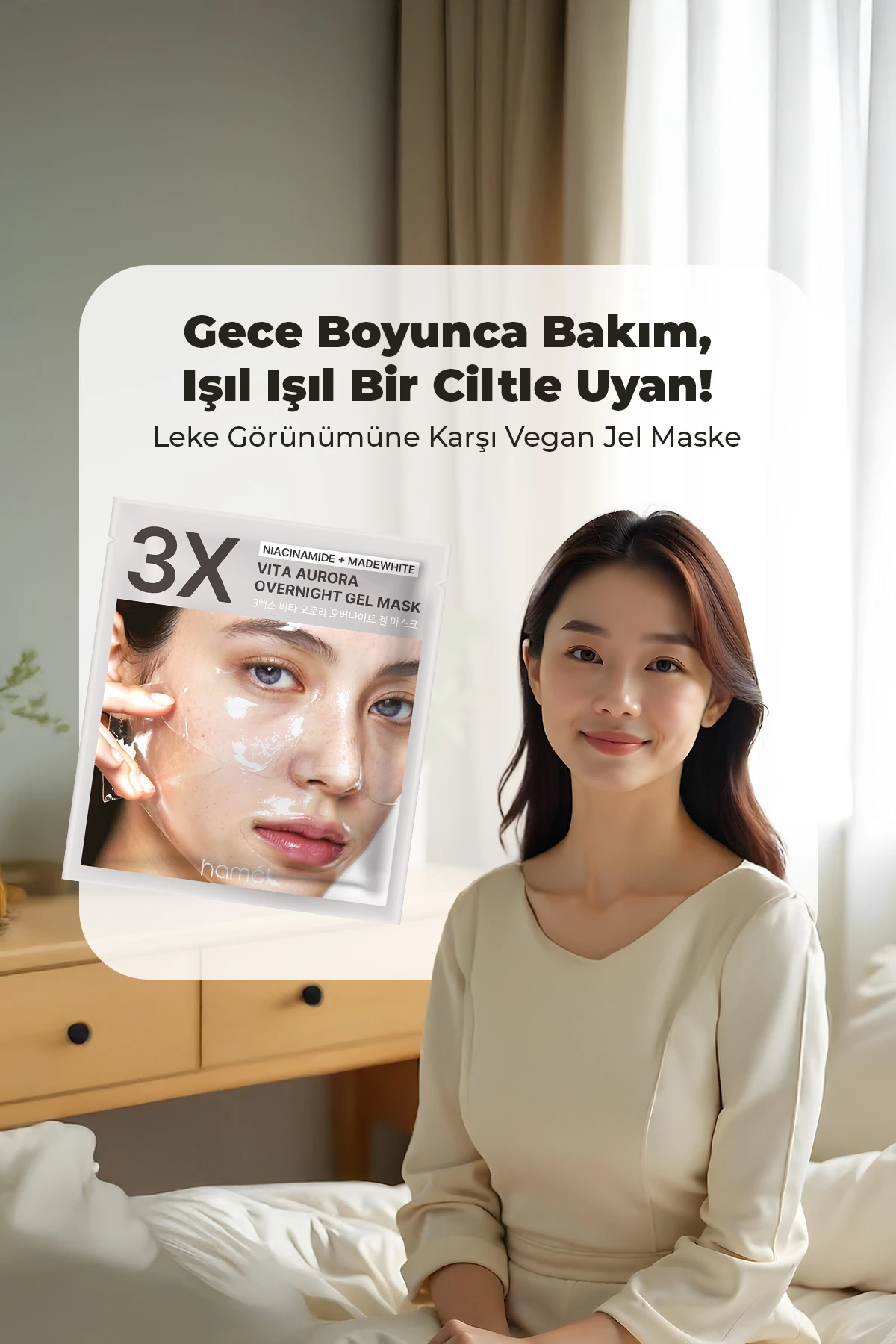 Vita Aurora Overnight Mask Yoğun Onarım Jel Gece Maskesi 4 Pcs