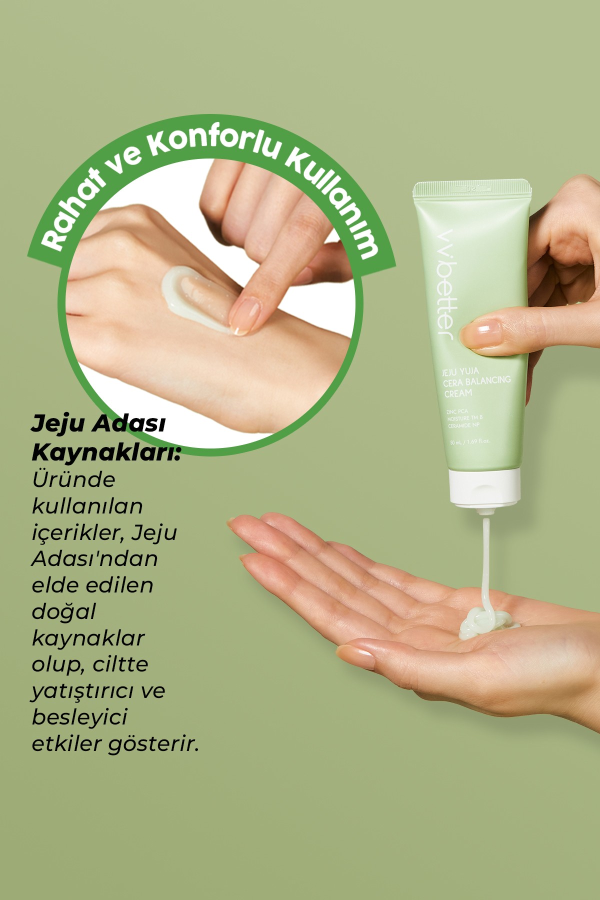 Jeju Yuja Cilt Dengeleyici ve Nemlendirici Sıkılaştırıcı Kore Krem – 50ml | Sebum Dengeleyici & Aydınlatıcı