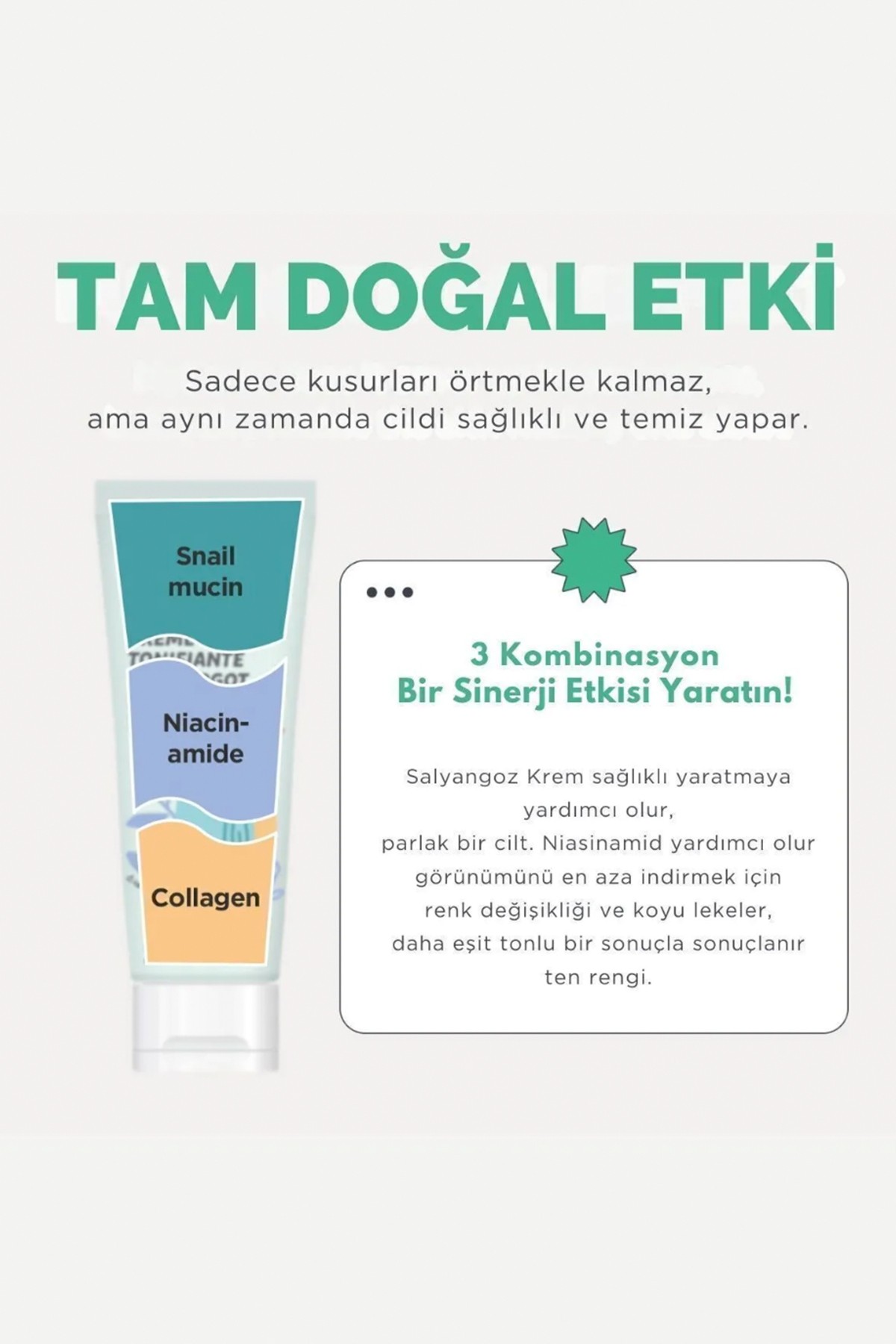 Cilt Tonu Eşitleyici Aydınlatıcı Etkili Kore Salyangoz Kremi 70ml – Onarıcı & Elastikiyet Sağlayıcı