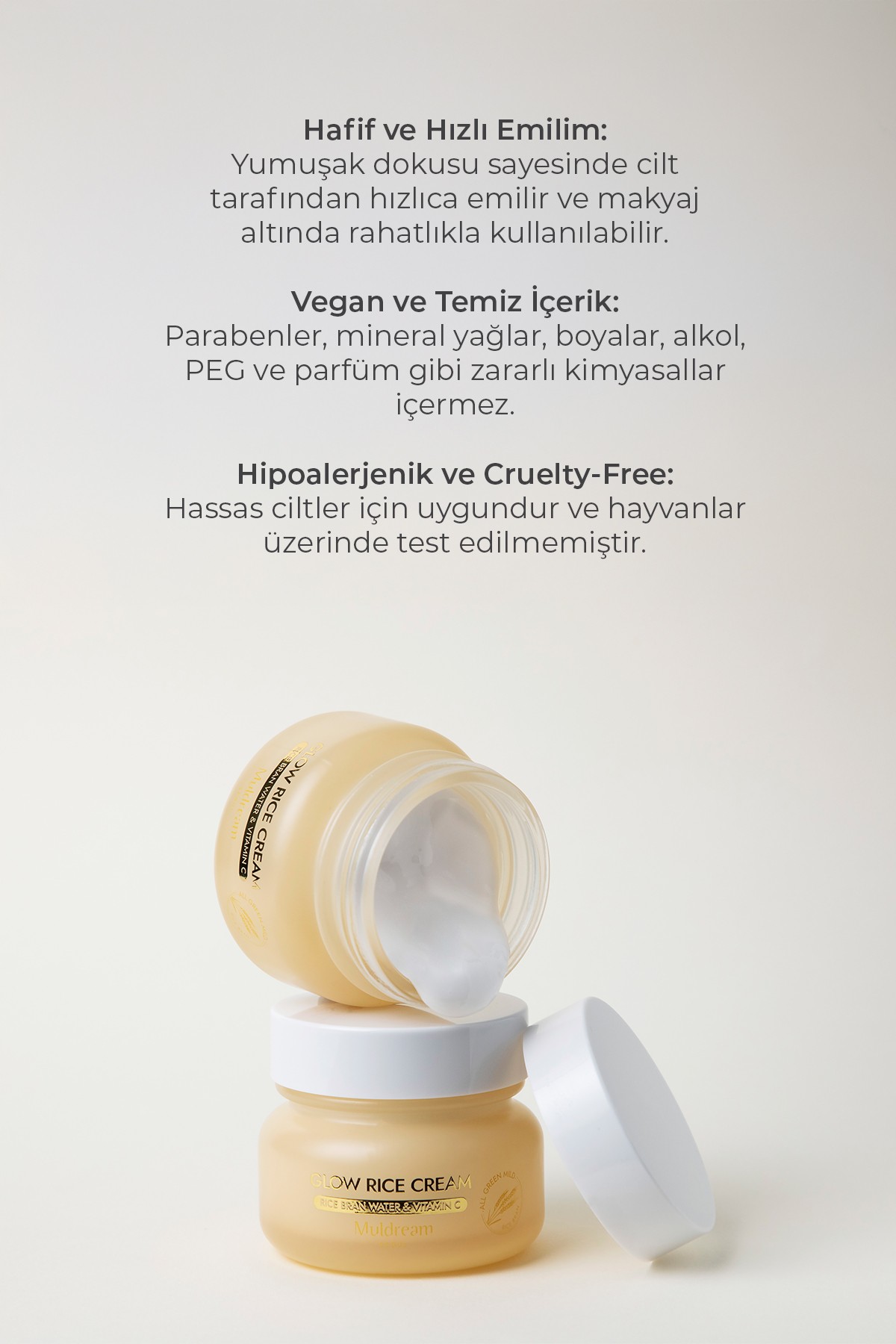 Hassas Ciltler İçin Aydınlatıcı Onarıcı Nemlendirici Yüz Kremi 50ml