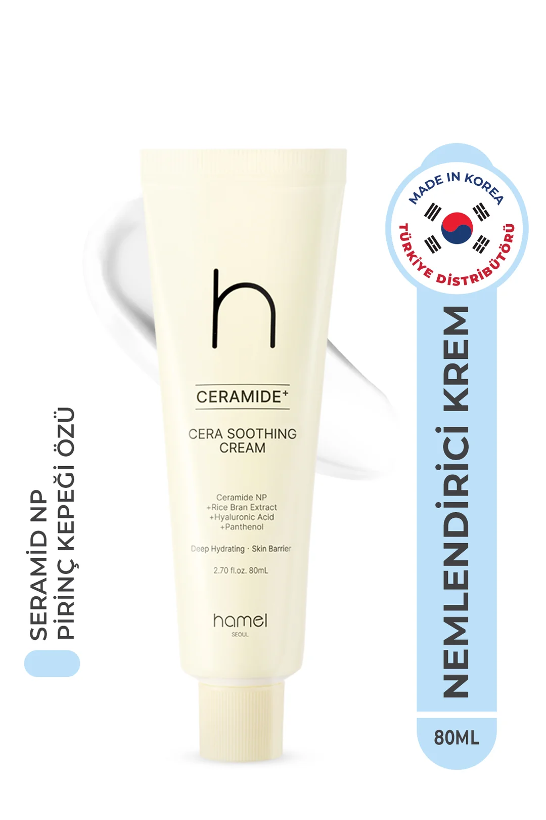 フェイスクリーム hma HAMEL Seramid İçerikli Yatıştırıcı Nemlendirici Kore Cilt Bakım