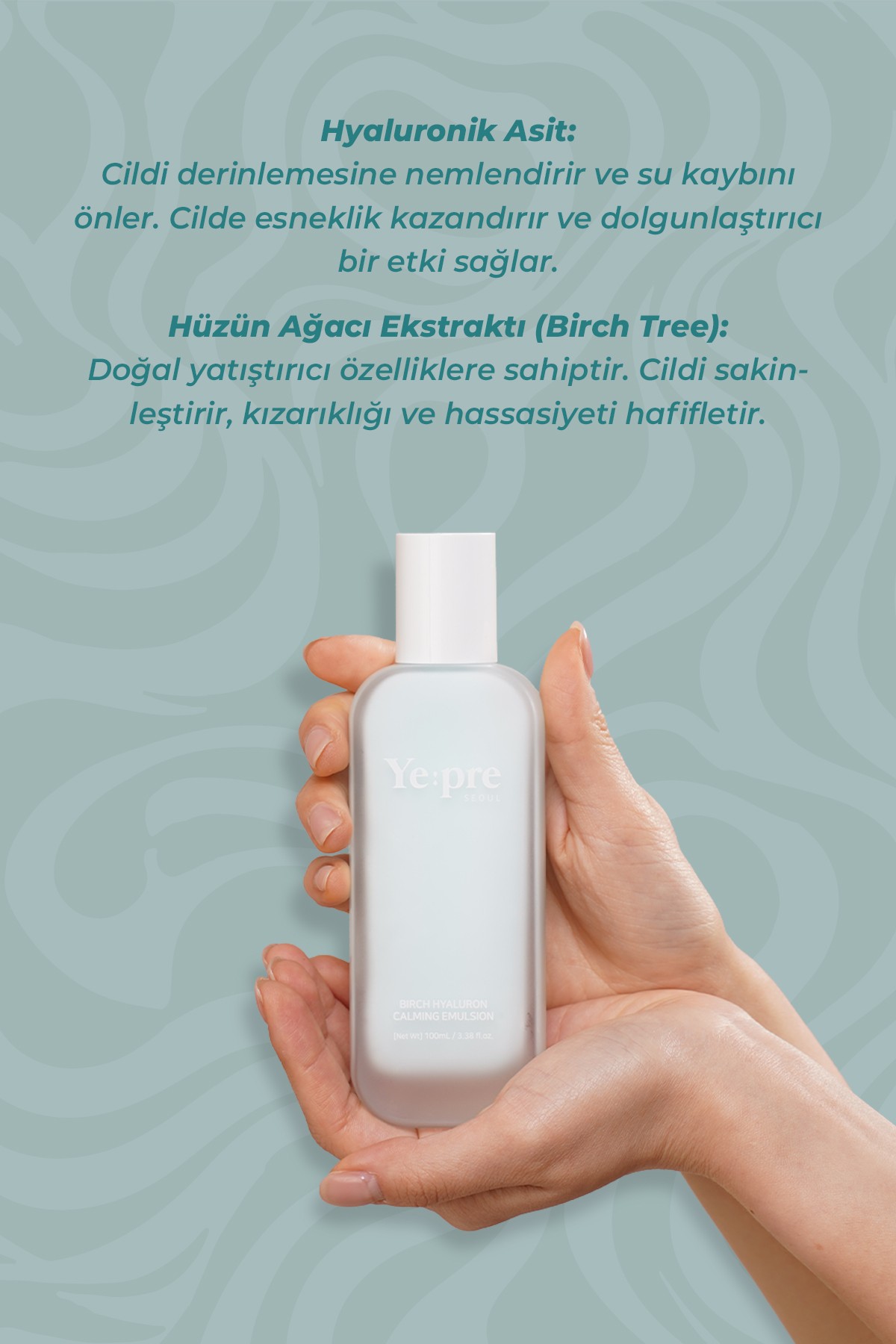 Huş Ağacı Özü ve Hyalüronik Asit İçeren Kore Nemlendirici Yatıştırıcı Emülsiyon 100ml – Cilt Bariyeri Güçlendirici & Anti-Aging