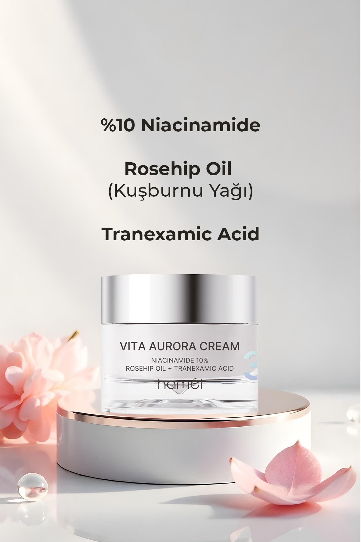 3X Vita Aurora Cream %10 Niacinamide Koyu Leke Karşıtı Cilt Tonu Eşitleyici Krem Kore 50ml