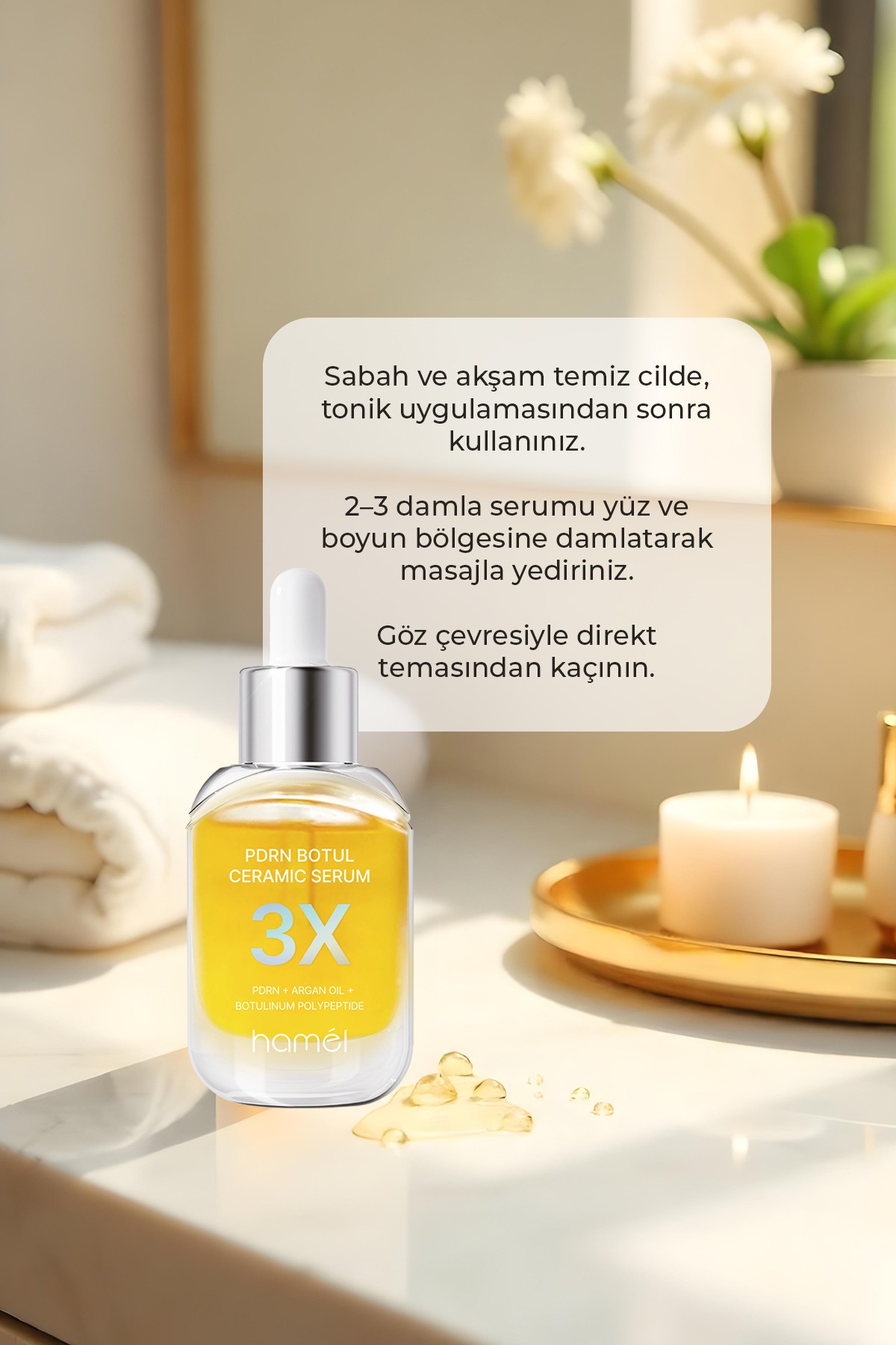 3X PDRN Botul Ceramic Serum Somon DNA lifting Etkili Doku Onarıcı Serum Kore 30ml