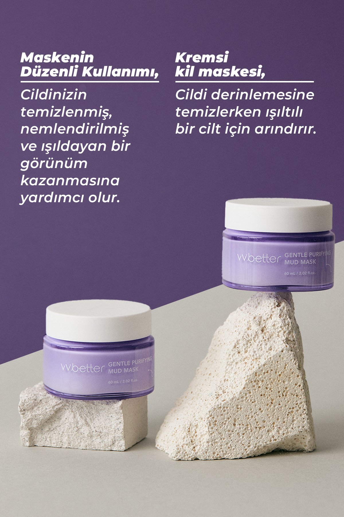 Canlandırıcı ve Arındırıcı Kore Kil Maskesi – Gözenek Temizleyici & Sebum Dengesi 60ml