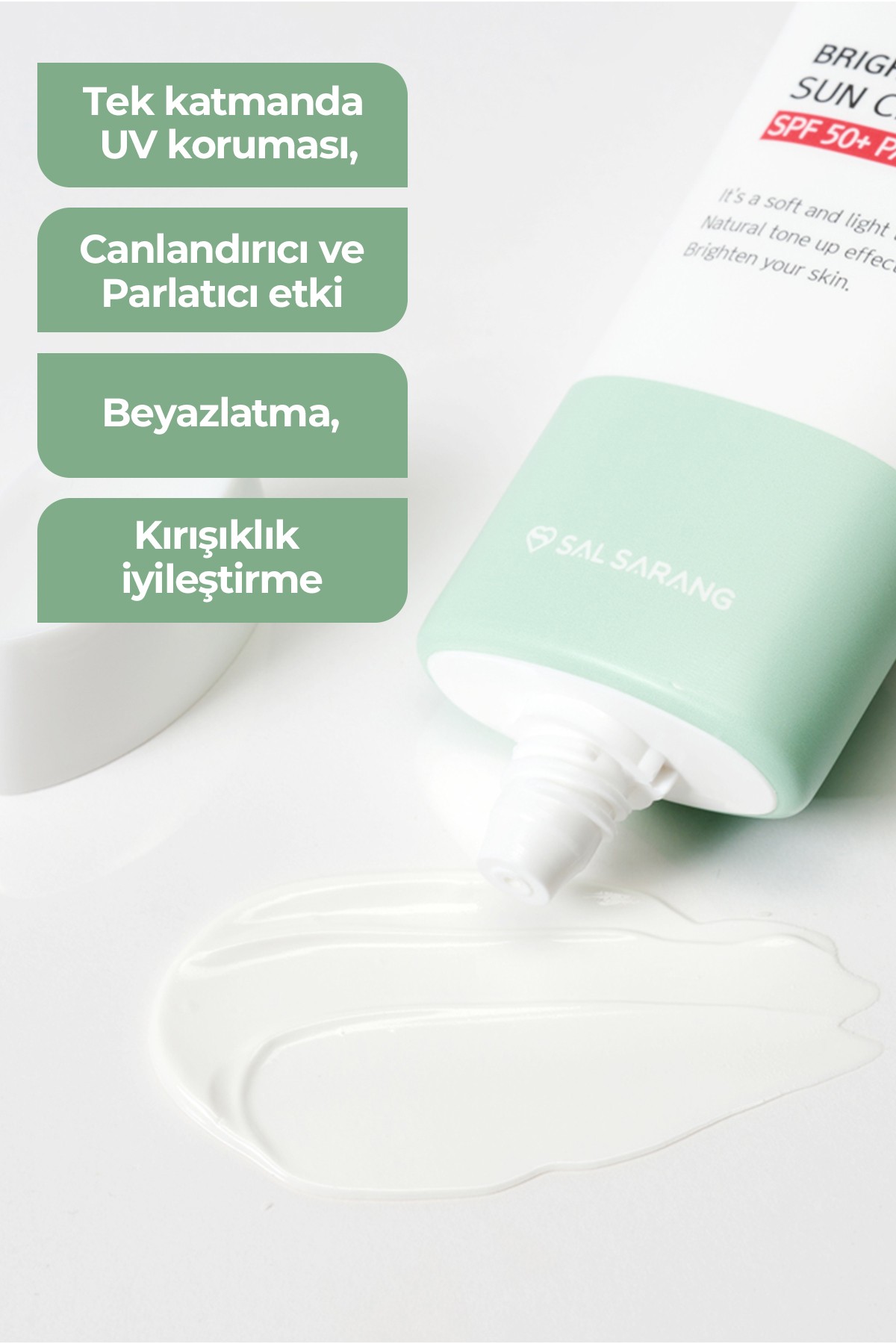 Aydınlatıcı Etkili Kore Güneş Kremi SPF50 PA++++ 40ml – Cilt Tonu Eşitleyici & Anti-Aging Koruma