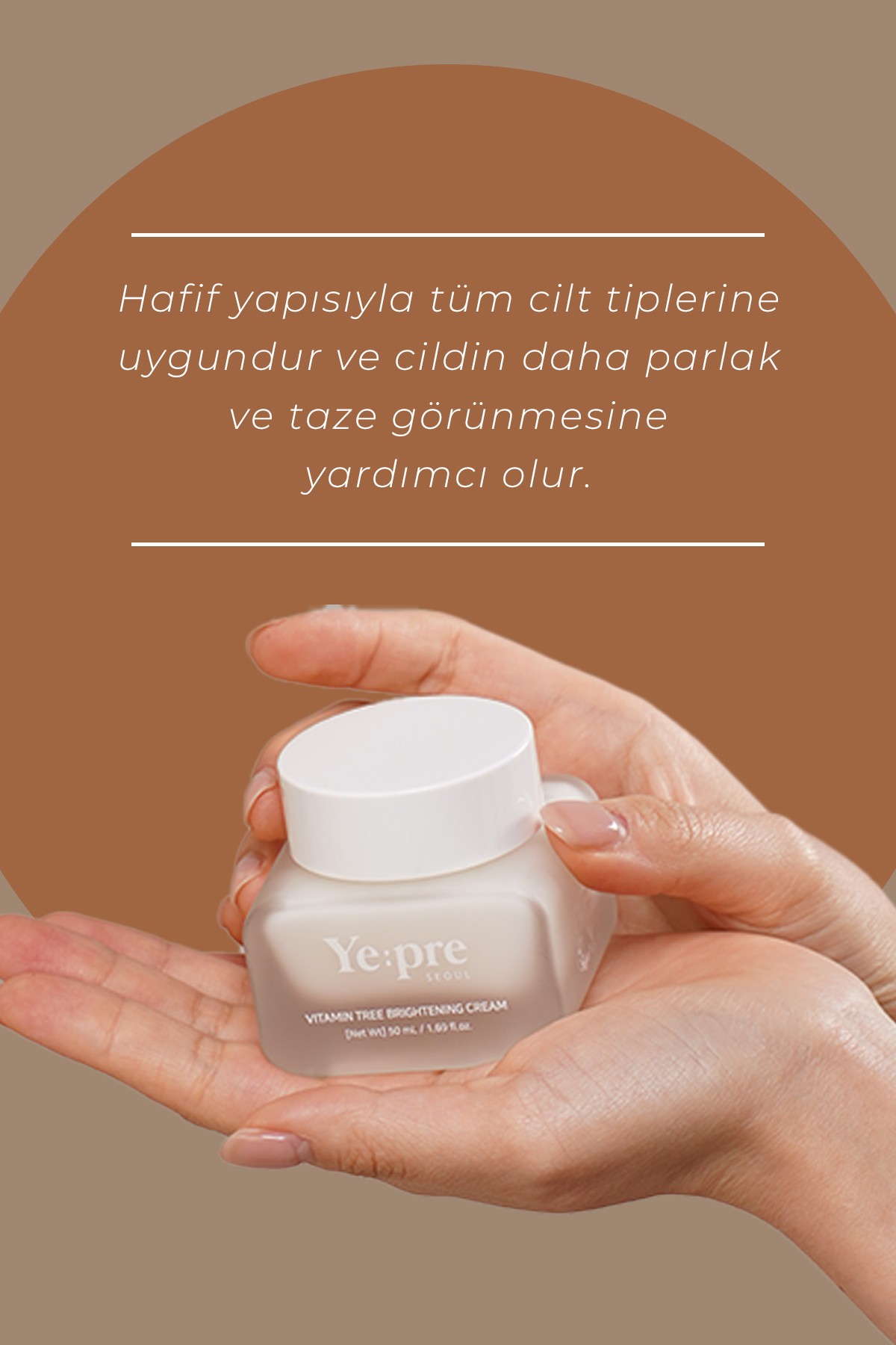 Vitamin İçerikli Aydınlatıcı Krem 50ml – Cilt Tonu Eşitleyici & Antioksidan Koruma