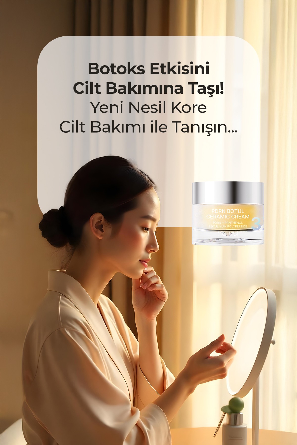 3X PDRN Botul Ceramic Cream Somon DNA lifting Etkili Doku Onarıcı Krem Kore 50ml
