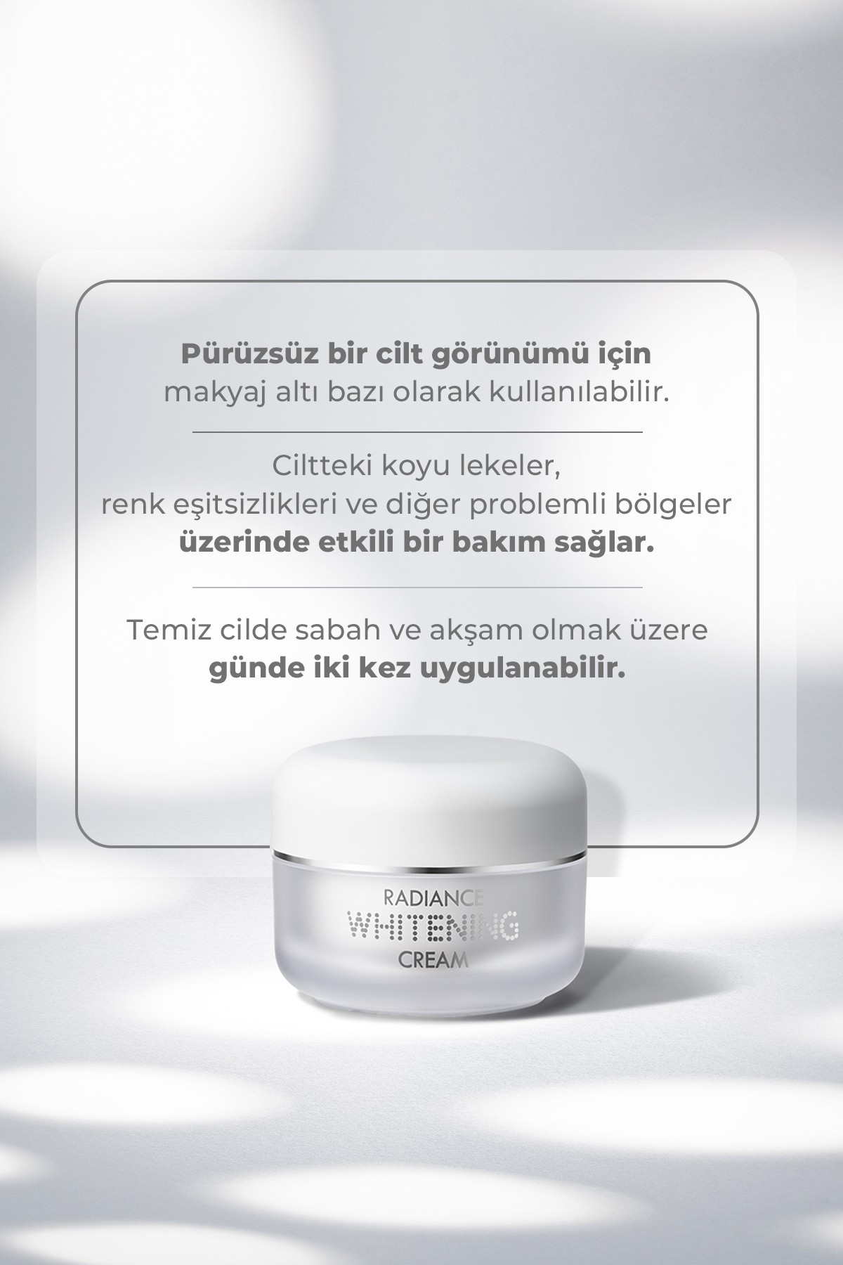 Leke Karşıtı Ton Eşitleyici ve Aydınlatıcı Nemlendirici Krem 50ml