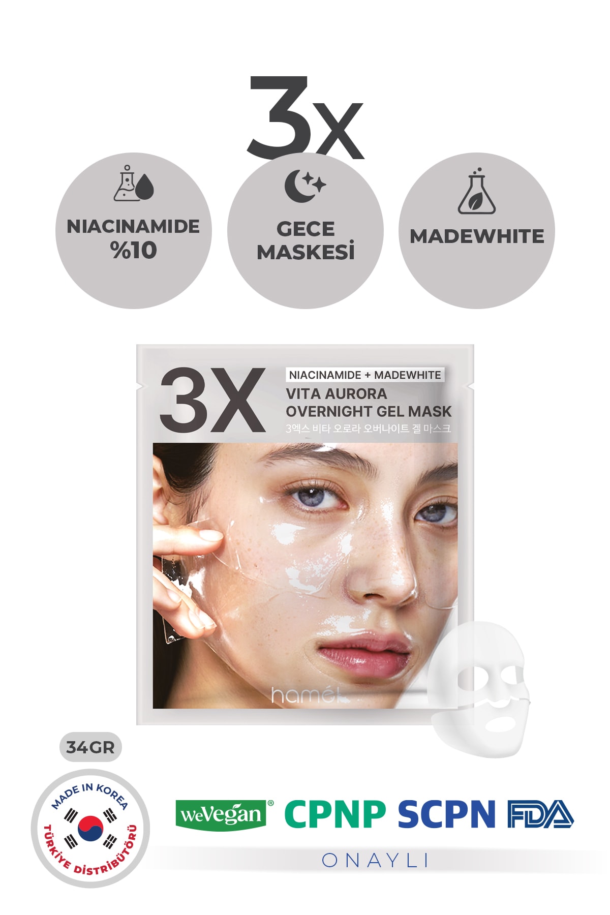 Vita Aurora Overnight Mask – Yoğun Onarım ve Aydınlatıcı Jel Gece Maskesi