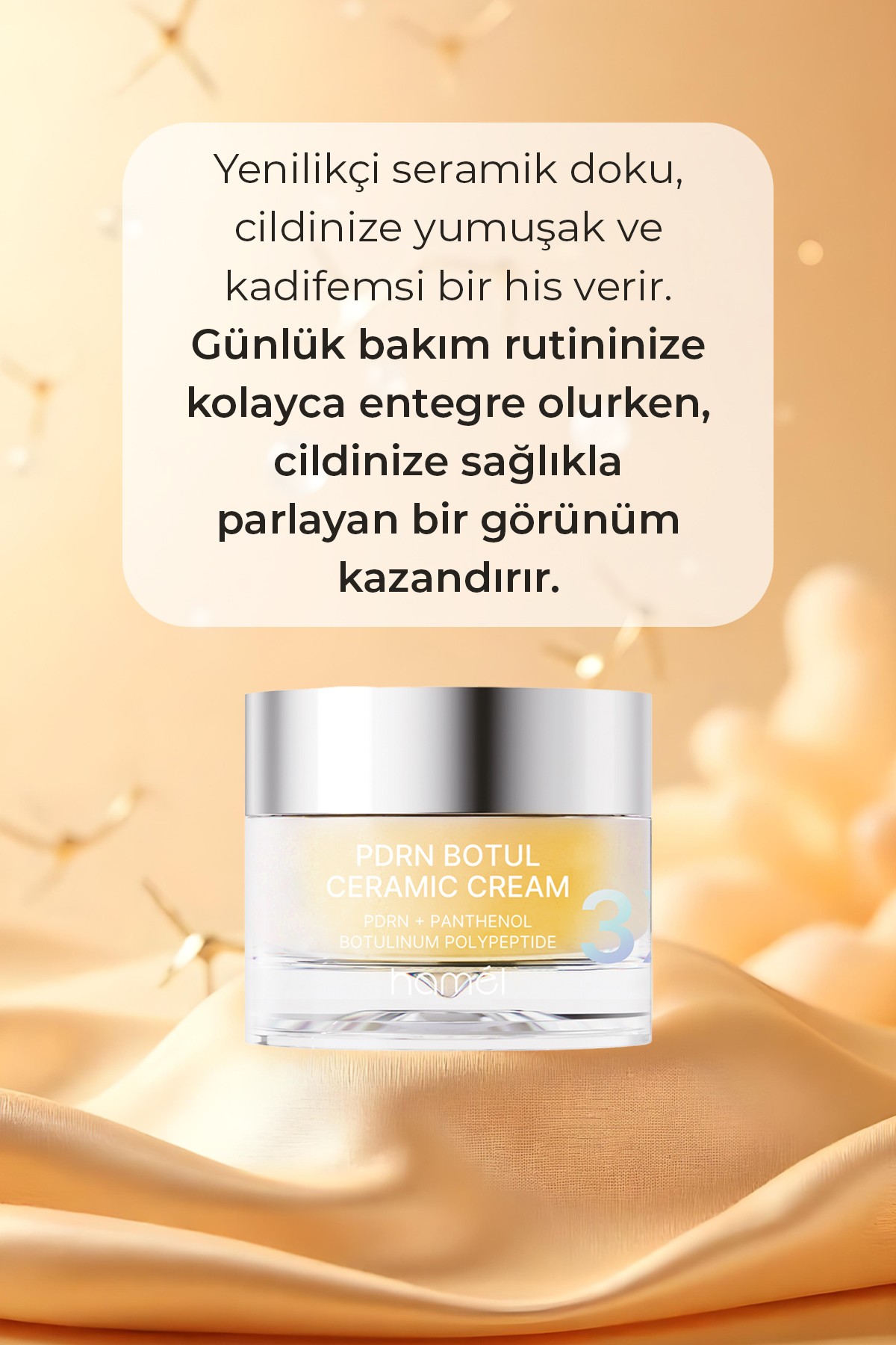 3X PDRN Botul Ceramic Cream Somon DNA lifting Etkili Doku Onarıcı Krem Kore 50ml