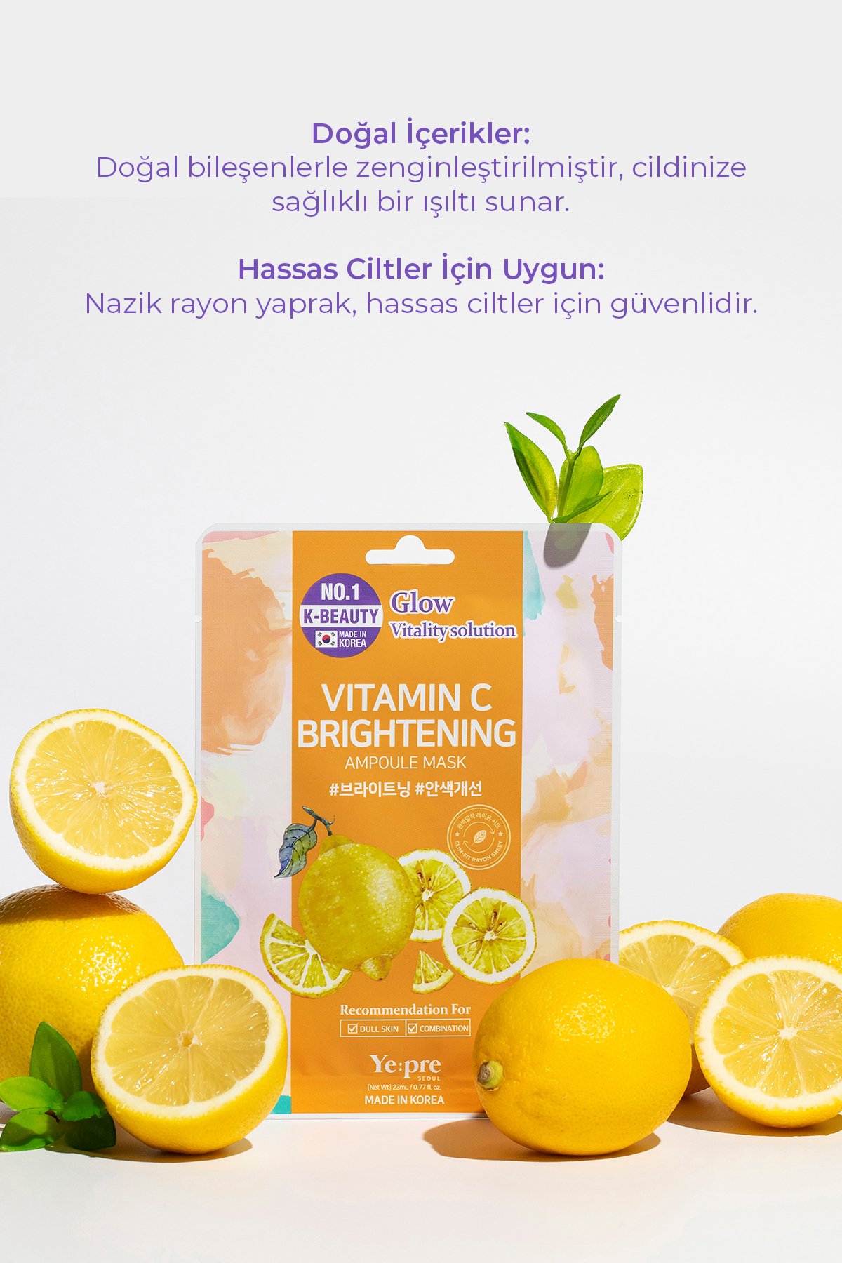 C Vitamini ve AHA İçerikli Aydınlatıcı Yoğun Bakım Seti