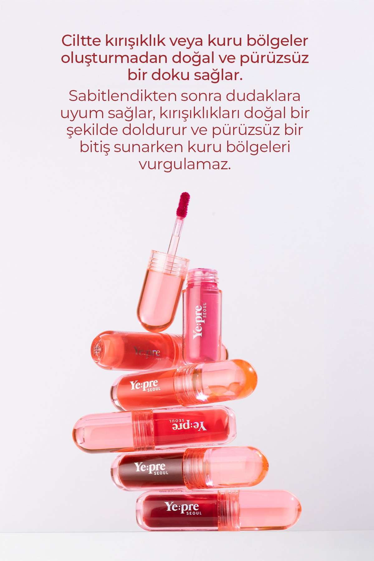 Kadife Dokulu ve Kalıcı Dudak Tinti 05 Mauve Rose