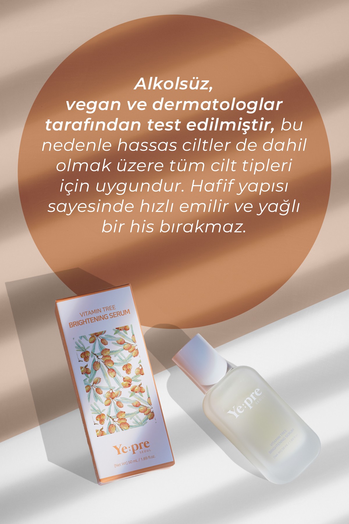 Vitamin İçerikli Aydınlatıcı Kore Serum 50ml – Cilt Tonu Eşitleyici & Antioksidan Koruma