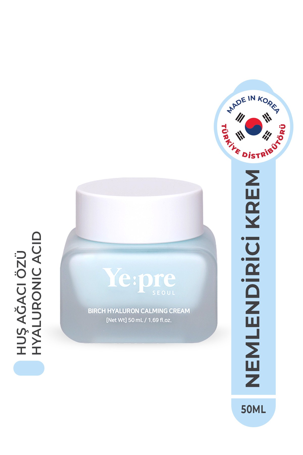Birch Hyaluron Calming Cream Yoğun Nemlendirici Krem Huş Ağacı Hyaluronic Acid Kore 50ml