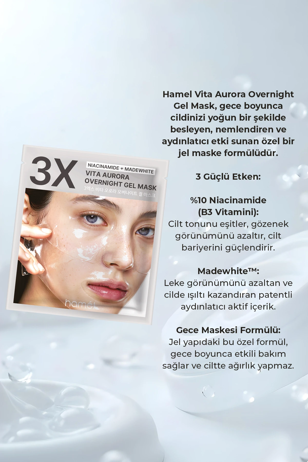Vita Aurora Overnight Mask Yoğun Onarım Jel Gece Maskesi 4 Pcs