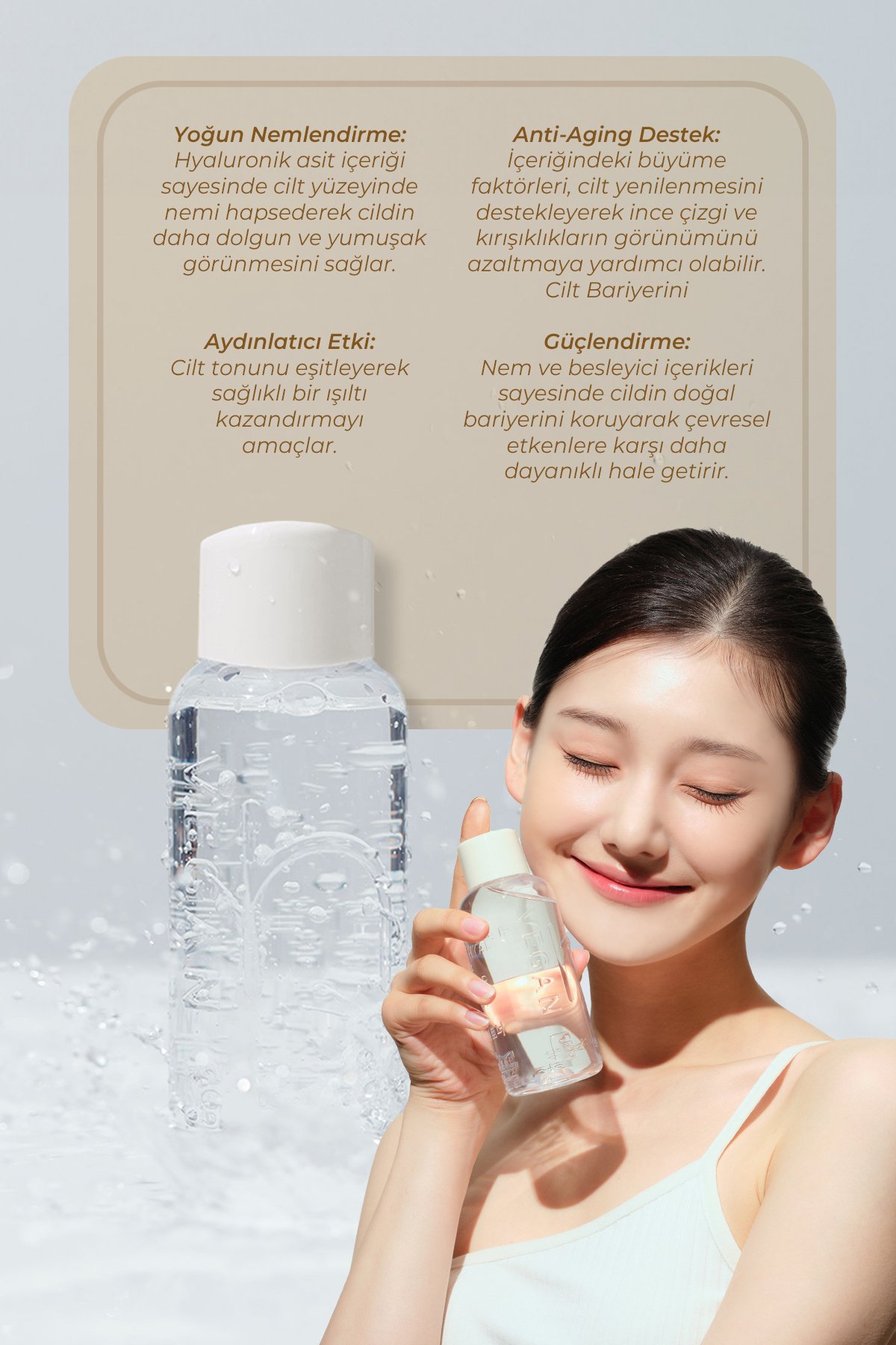 Peptid İçerikli Sıkılaştırıcı ve Aydınlık Sağlayıcı Bakım Seti