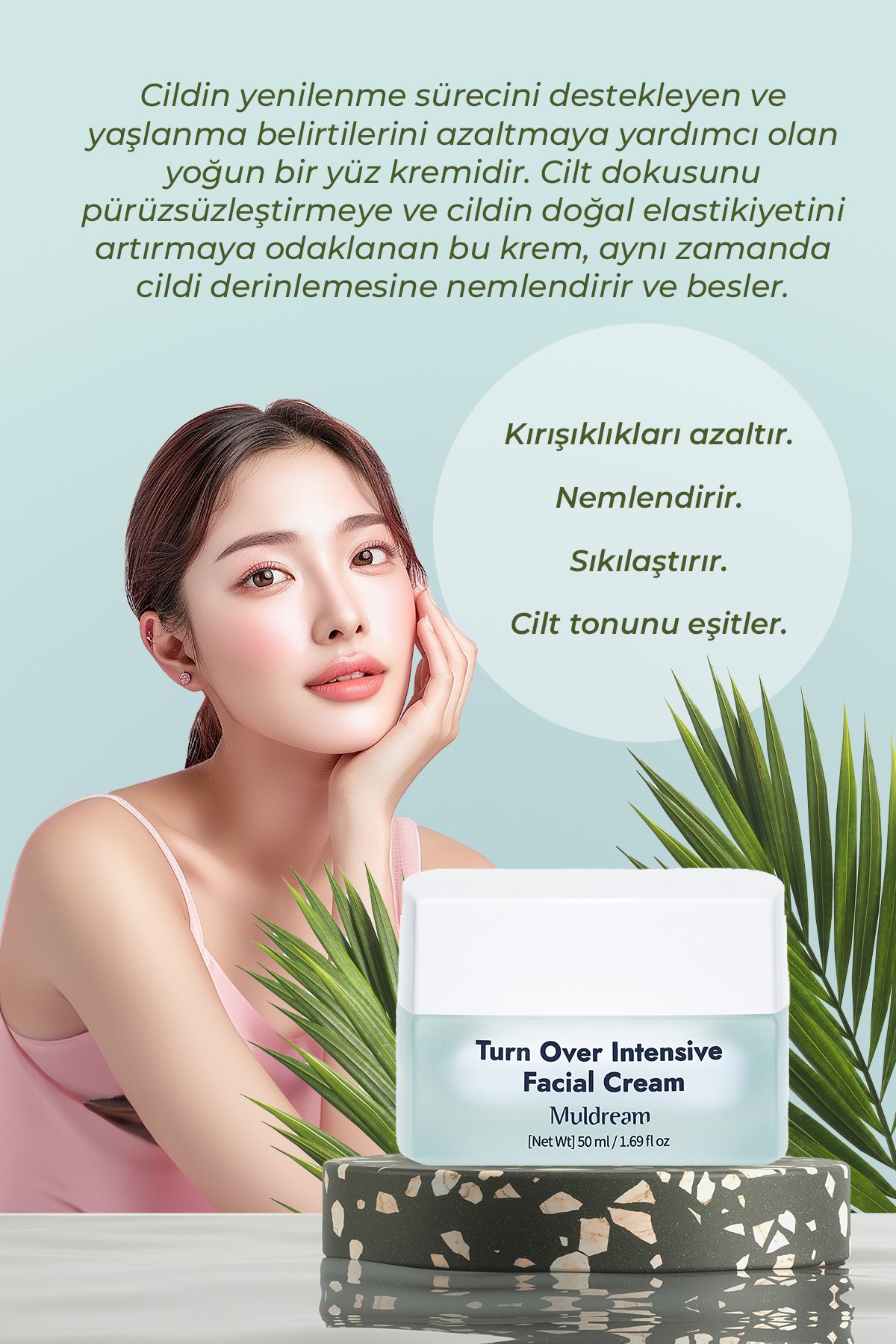 Niasinamid Ve Peptit İçerikli Besleyici Yüz Kremi 50ml Kore