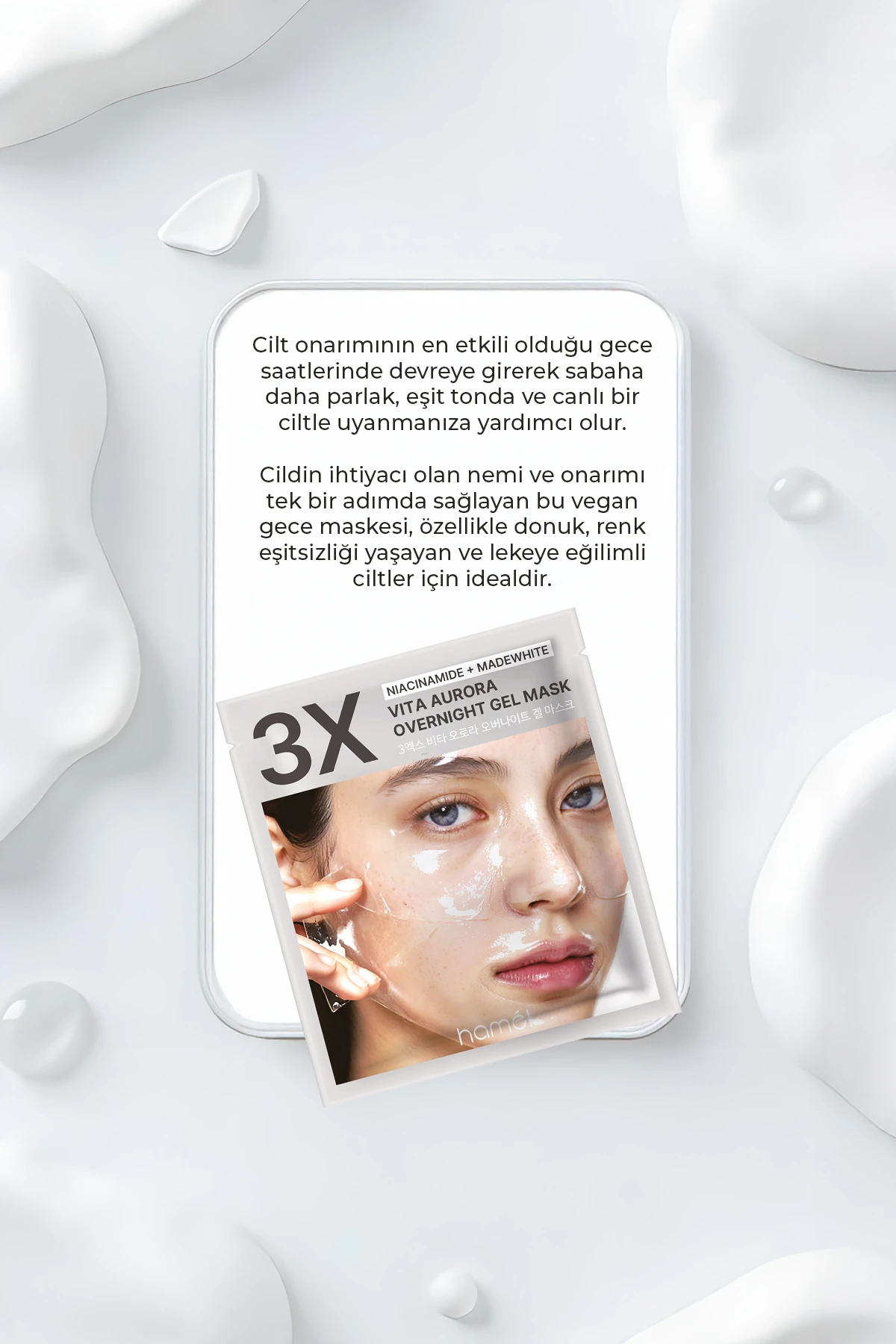 Vita Aurora Overnight Mask Yoğun Onarım Jel Gece Maskesi 4 Pcs