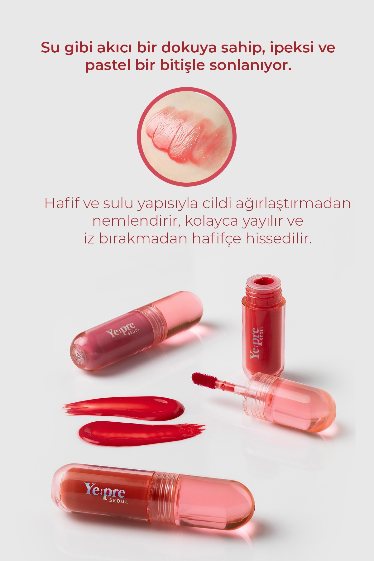 Kadife Dokulu ve Kalıcı Dudak Tinti 03 Coral Pink