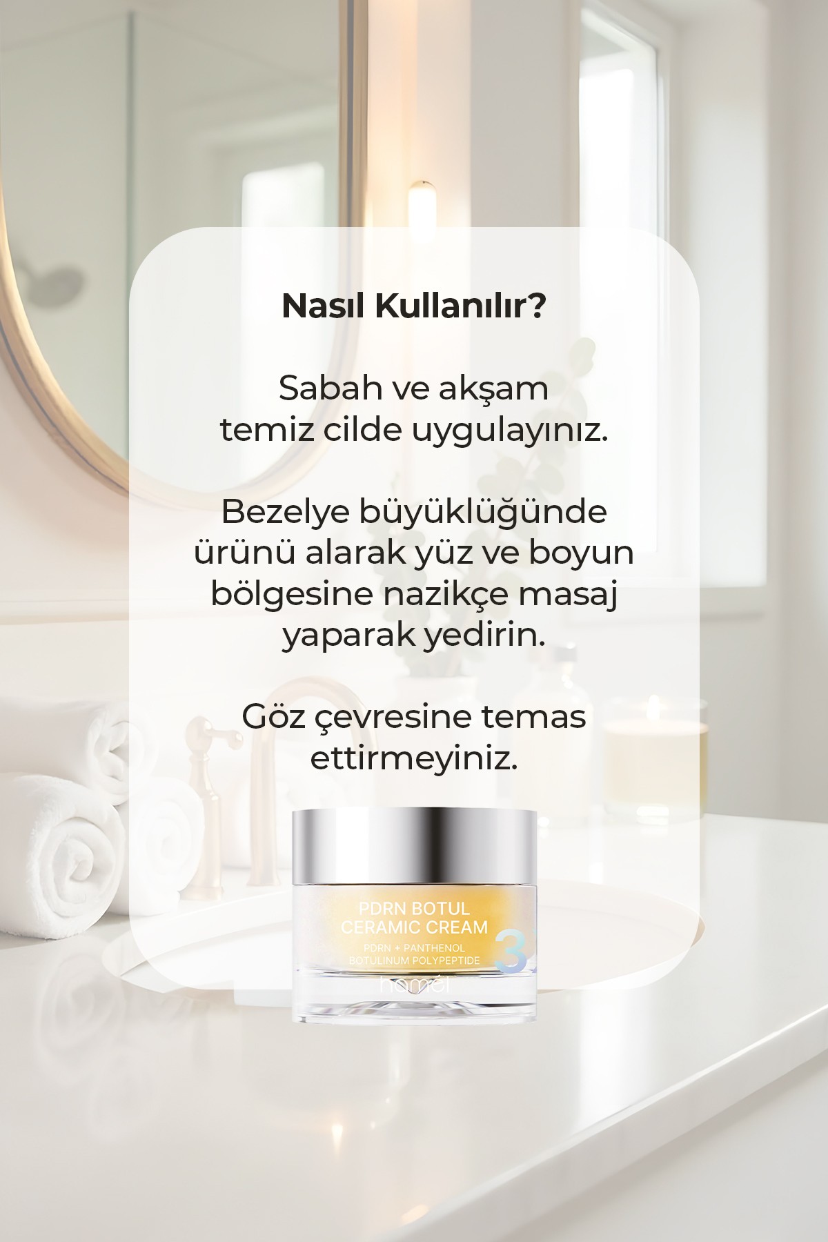 3X PDRN Botul Ceramic Cream Somon DNA lifting Etkili Doku Onarıcı Krem Kore 50ml