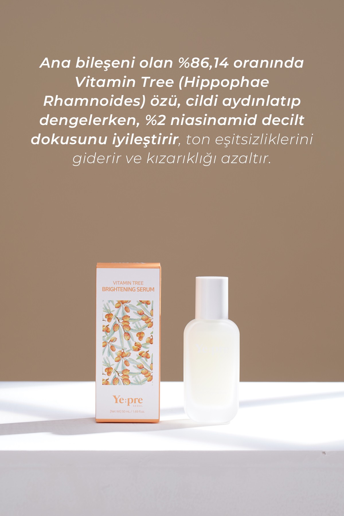 Vitamin İçerikli Aydınlatıcı Kore Serum 50ml – Cilt Tonu Eşitleyici & Antioksidan Koruma